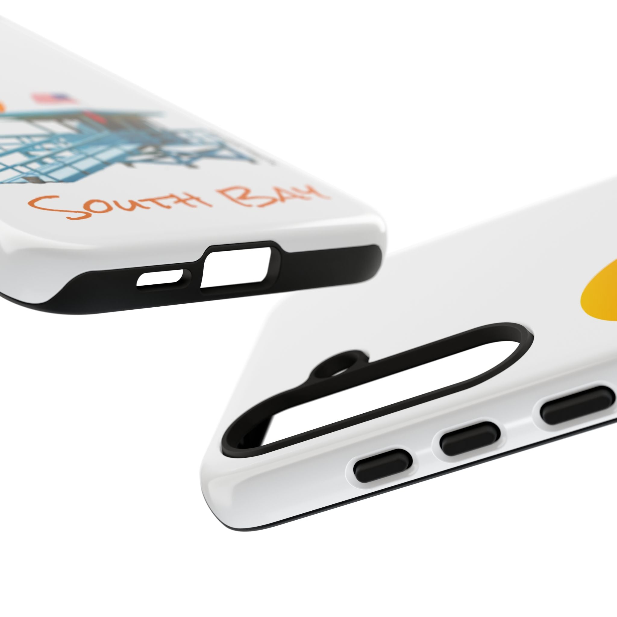 South Bay Lifeguard Stand with American Flag Tough Phone Cases