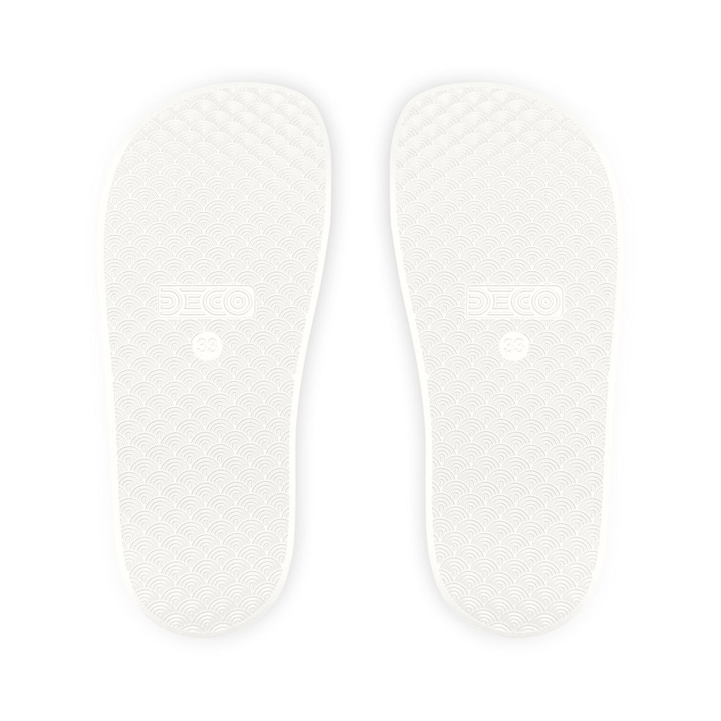 Youth Tie-Dye Slide Sandals — Removable Strap Kids Beach & Pool Slides