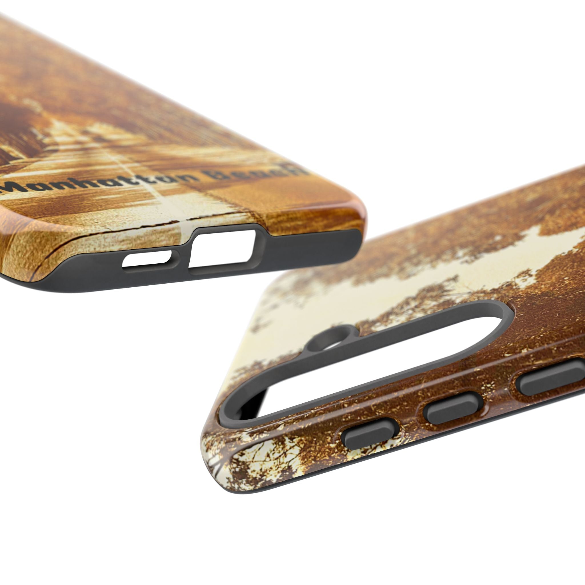 Phone Cases Manhattan Beach Rosecrans Ave Early 60's Tough Cases 90266 California, iPhone Samsung Google Pixel Protective Cover, Vintage