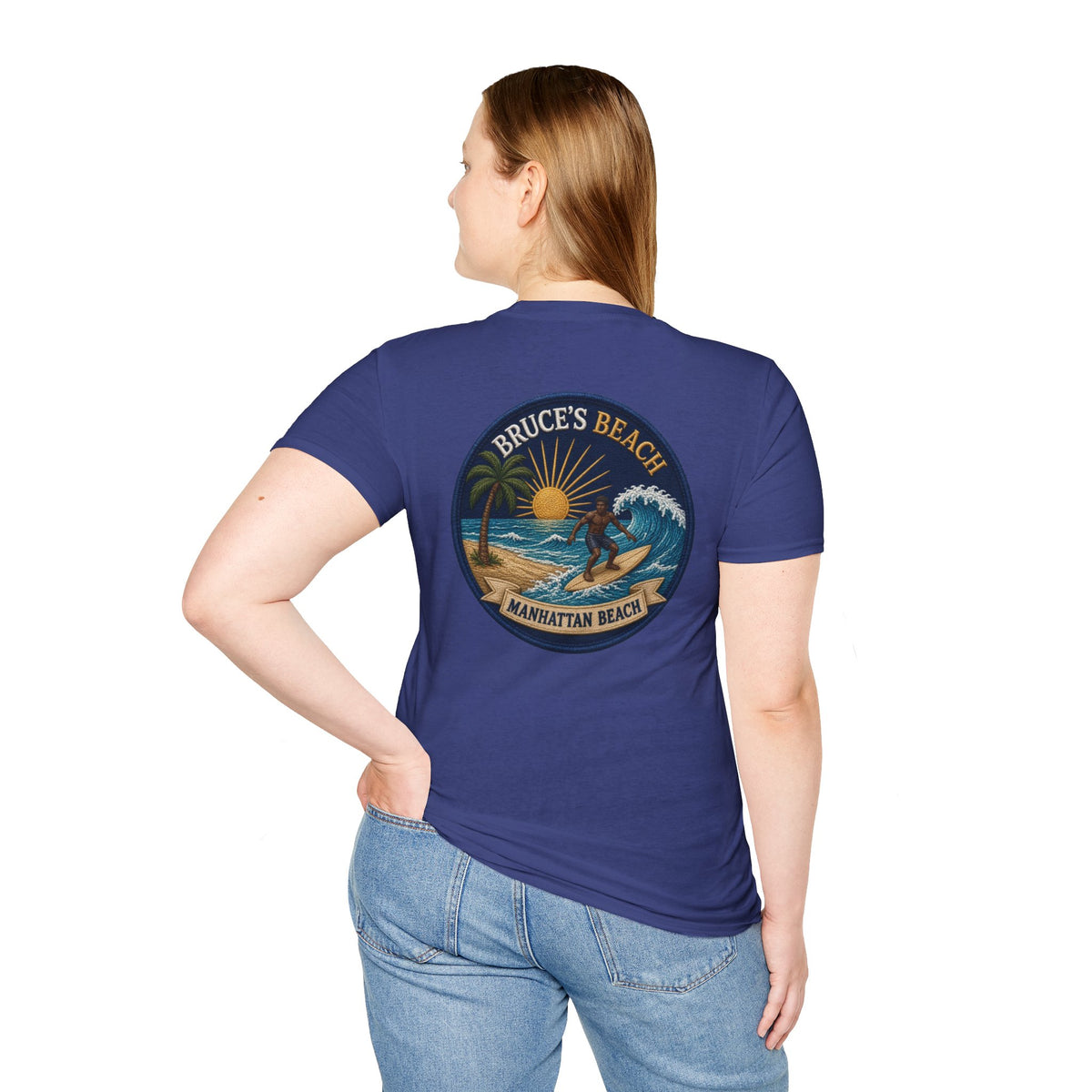 Bruce's Beach Manhattan Beach Surf Patch T-Shirt