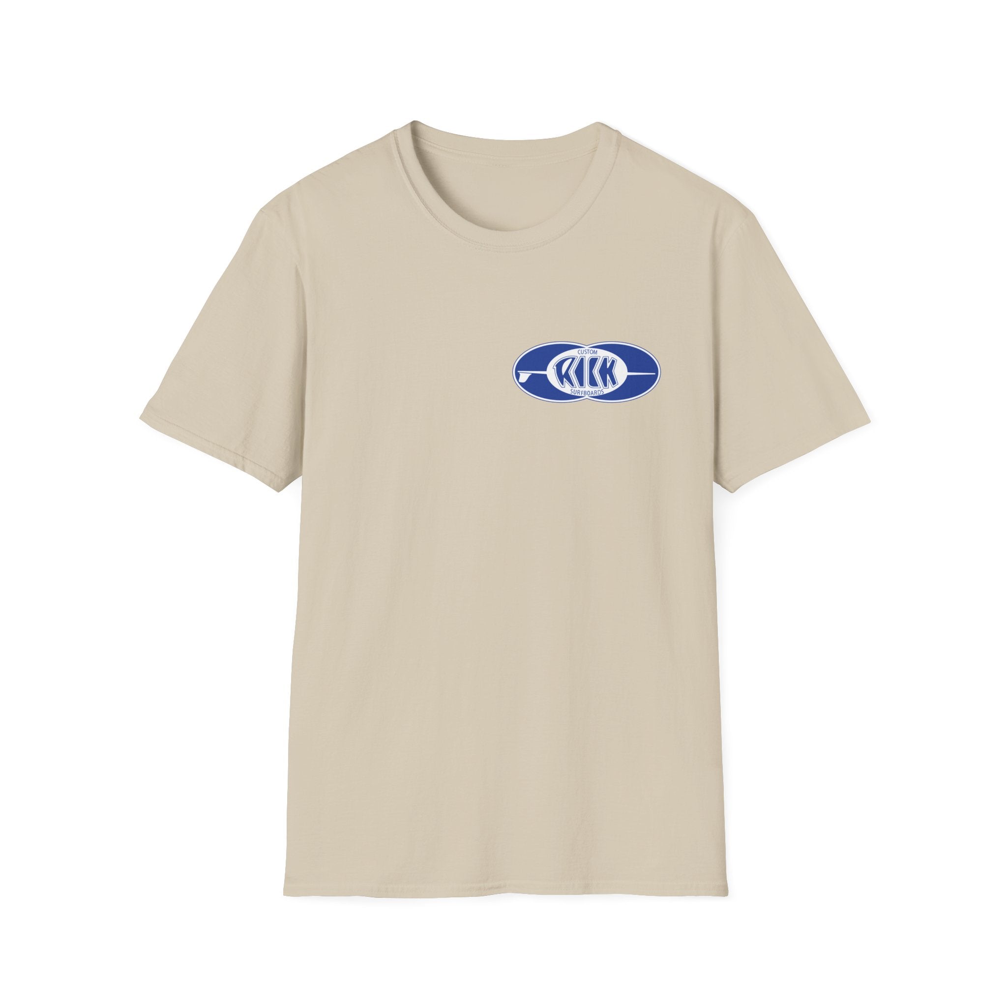 Rick Surfboards Unisex Softstyle T-Shirt Old School Hermosa Beach