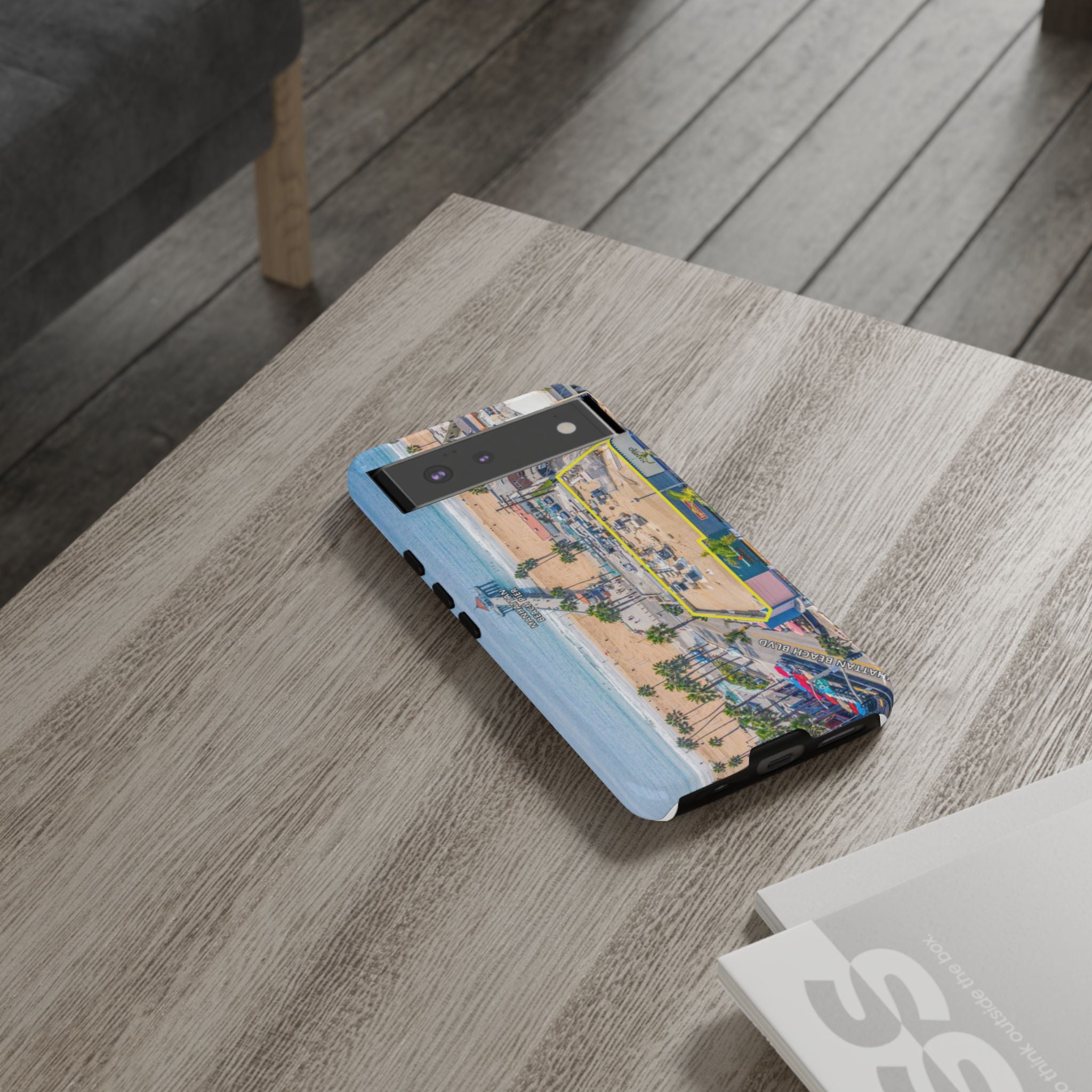 Phone Cases, Manhattan Beach California iPhone Samsung Google Tough Cases, Beach Lovers Gifts, Coastal Accessories, Ocean Phone Covers,
