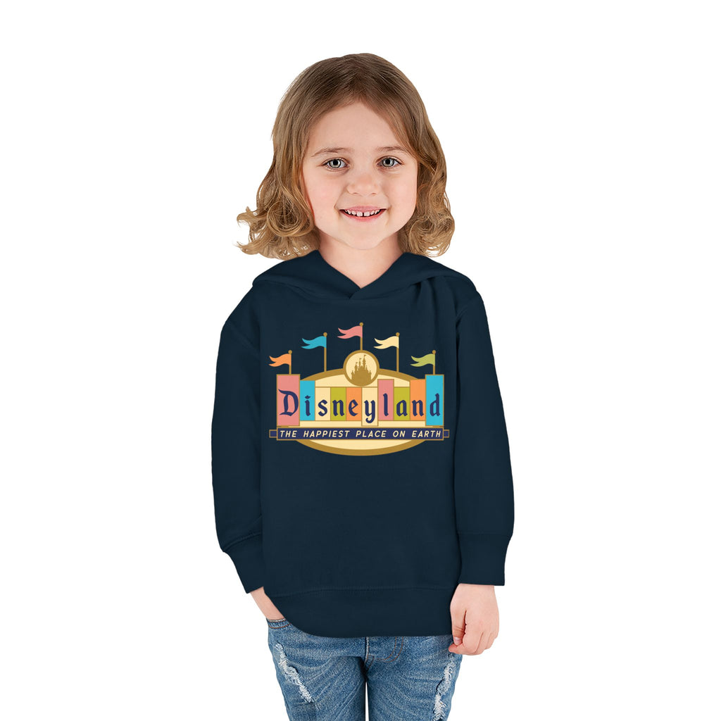 Disneyland way Back Machine Retro Logo Toddler Hoodie | Kids Pullover
