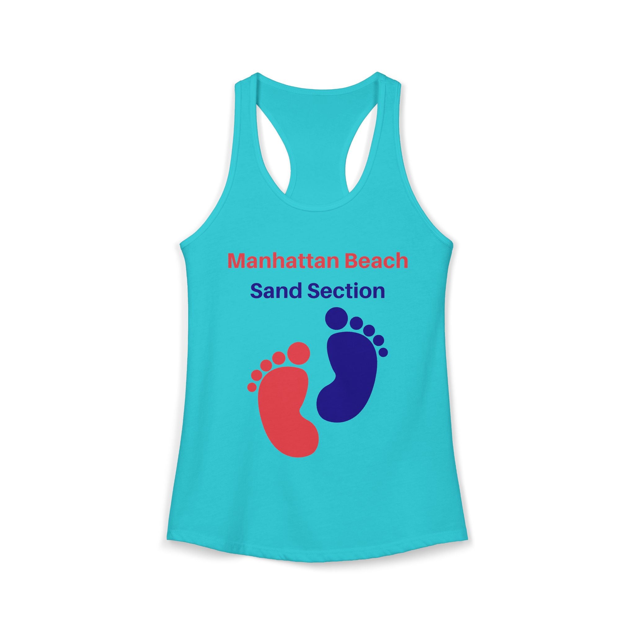 Manhattan Beach Sand Section - Women's Ideal Racerback Tank