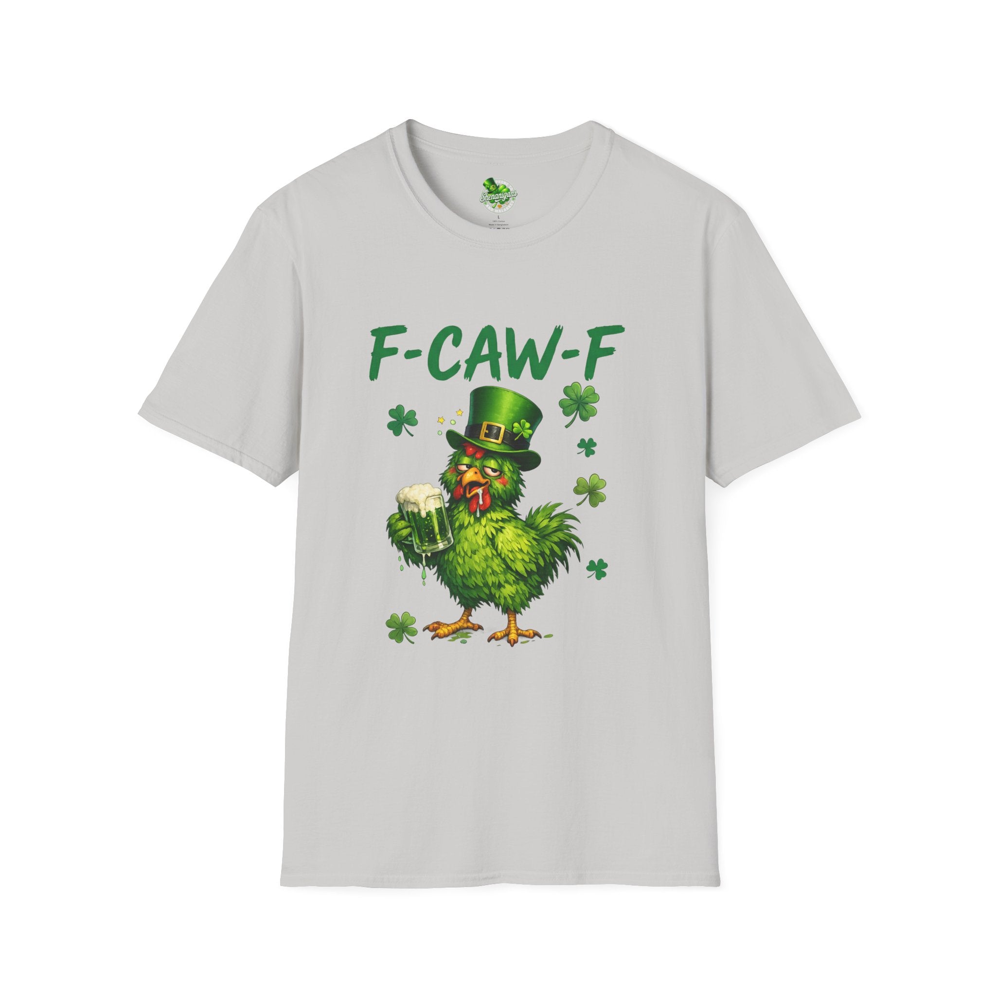 F-CAW-F Leprechaun Chicken T-Shirt | St. Patrick's Day Shamrock Tee