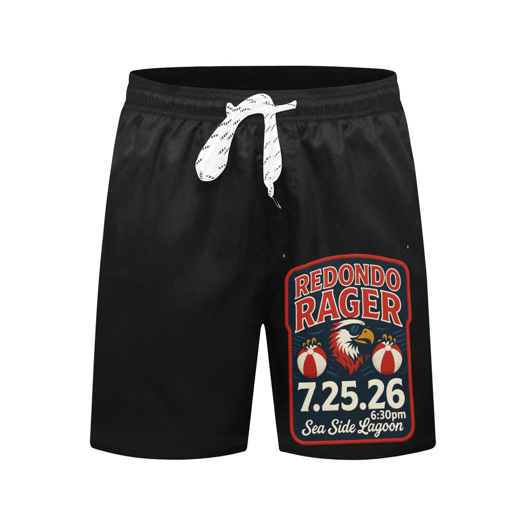 Redondo Rager Seaside Lagoon 1st Annual Men's Mid-Length Beach Shorts