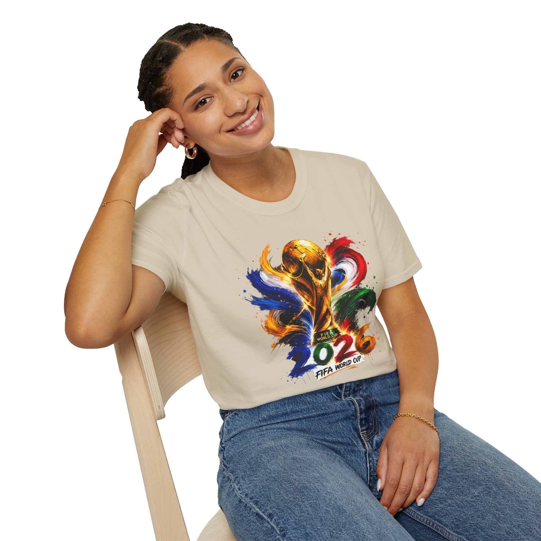 World Cup 2026 T-Shirt — Colorful FIFA Trophy Graphic