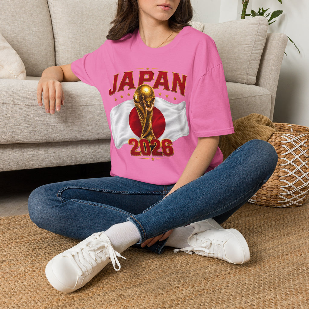 Japan 2026 World Cup T-Shirt — Golden Trophy Soccer Fan Tee