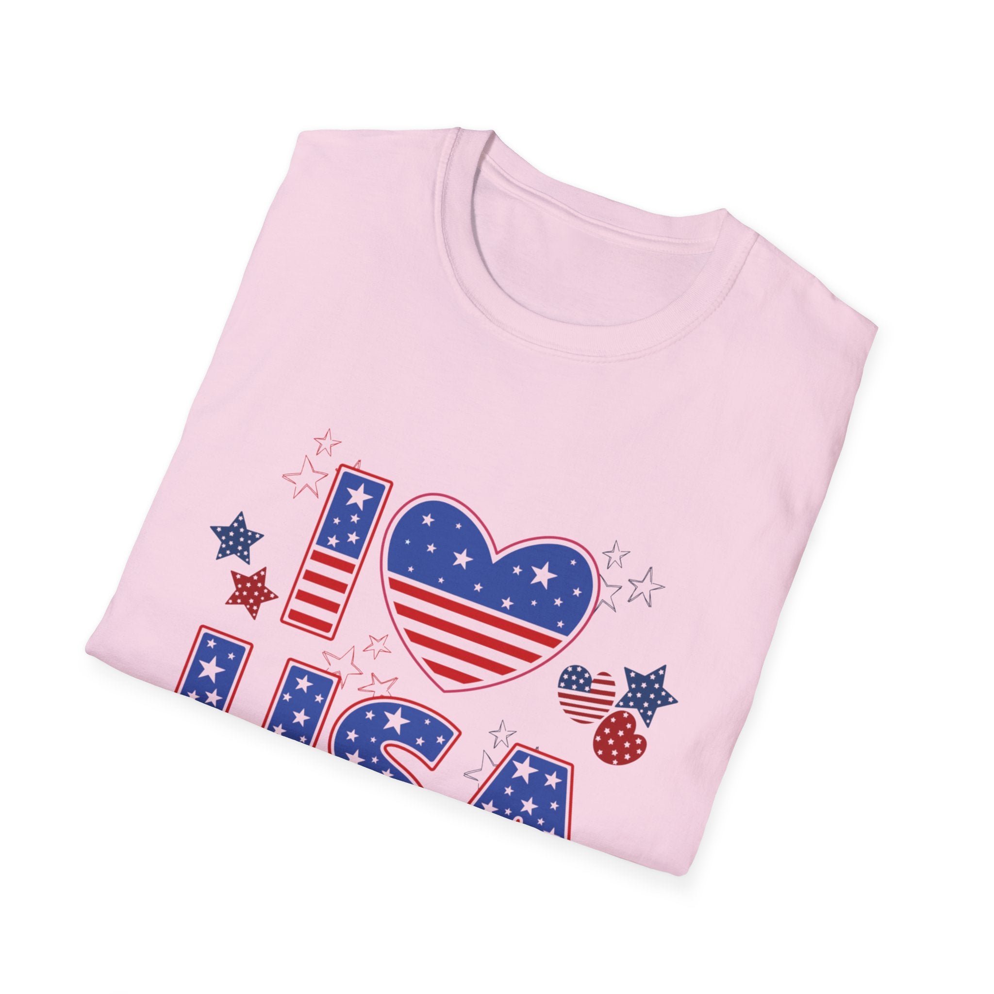 I Love the USA T-Shirt | American Flag Patriotic Fourth of July