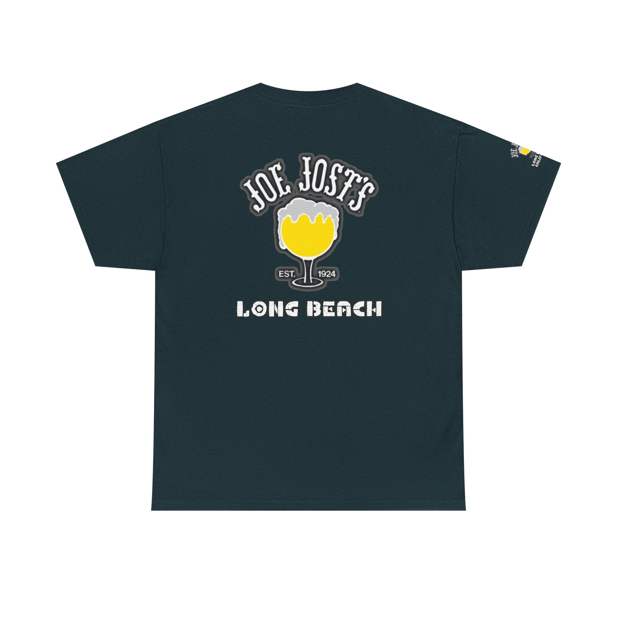 Joe Josts Long Beach California Men's and Woman's Heavy Cotton Tee - Printed 4 Areas