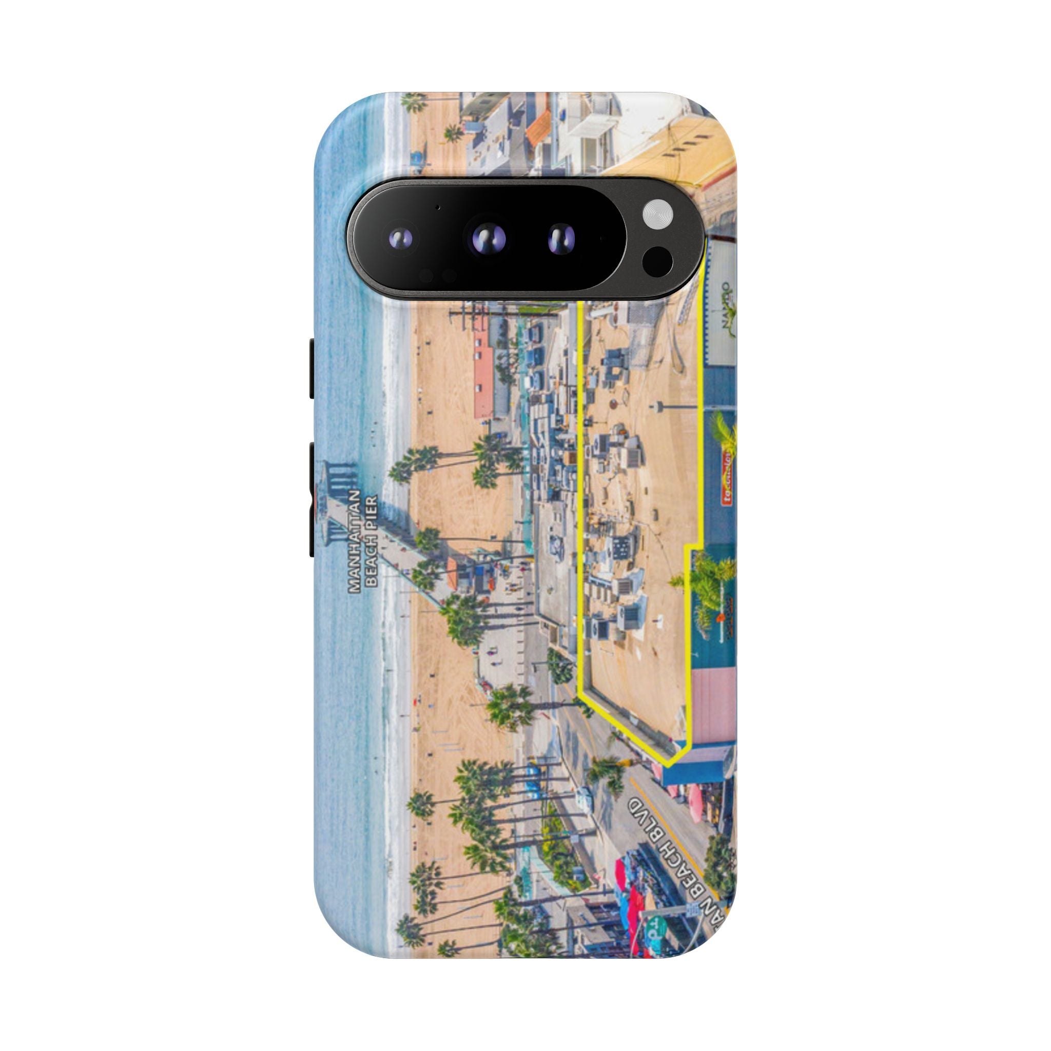 Phone Cases, Manhattan Beach California iPhone Samsung Google Tough Cases, Beach Lovers Gifts, Coastal Accessories, Ocean Phone Covers,