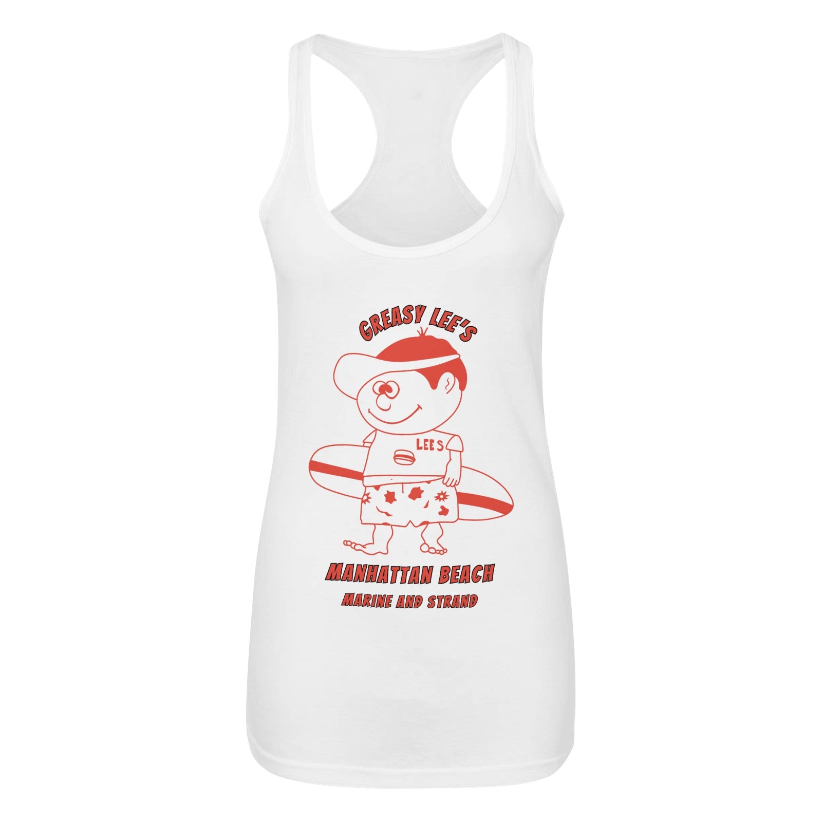 Greasy Lee's Marine Street Manhattan Beach Women's Tank Top Made in USA IYKYK