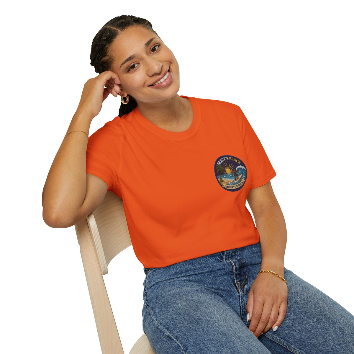 Bruce's Beach Manhattan Beach Surf Patch T-Shirt