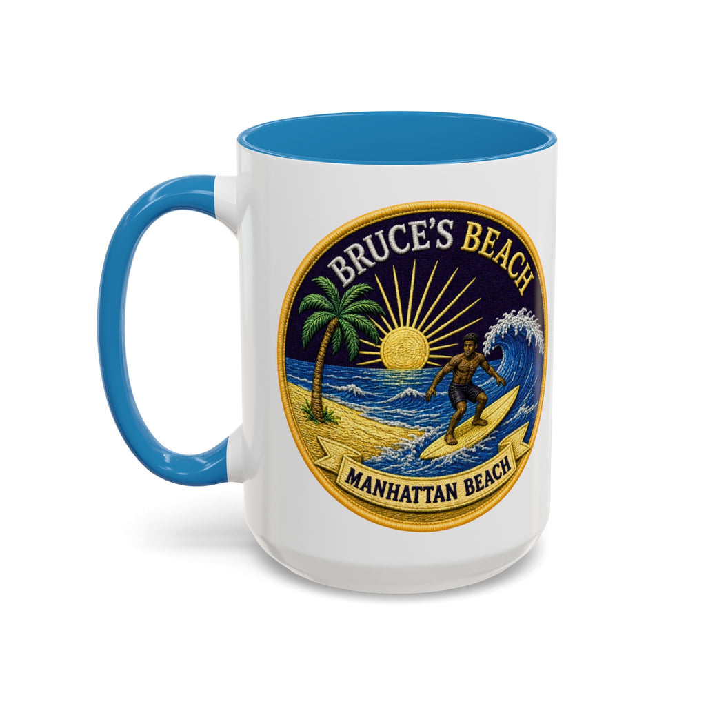 Manhattan Beach Surf Mug — Bruce’s Beach Coffee Cup (11/15oz Accent)