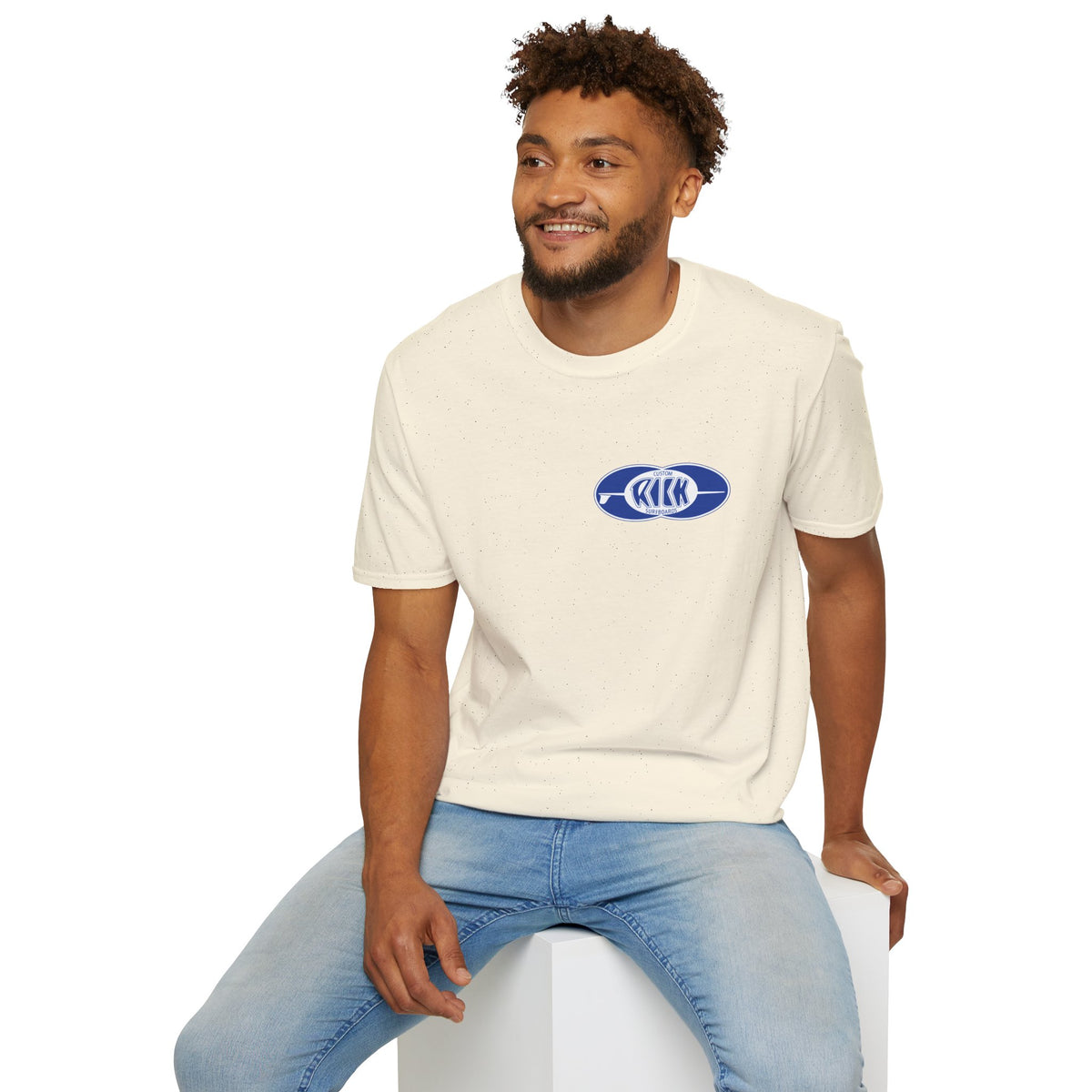 Rick Surfboards Unisex Softstyle T-Shirt Old School Hermosa Beach