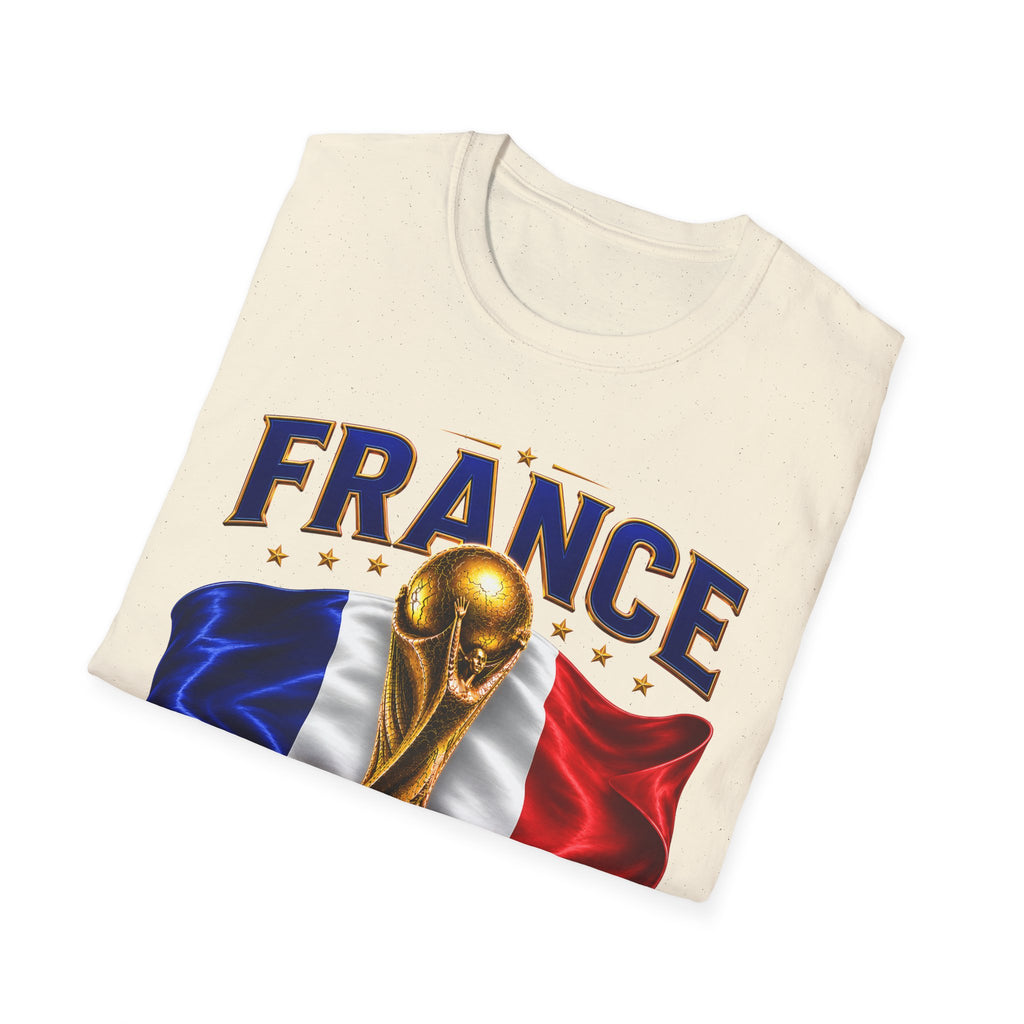 France World Cup 2026 T-Shirt — French Flag & Trophy Soccer Tee
