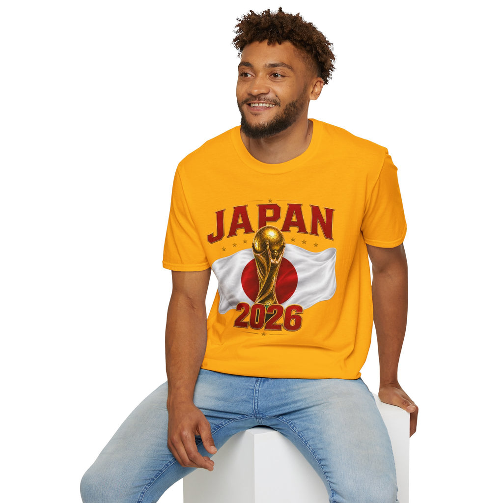 Japan 2026 World Cup T-Shirt — Golden Trophy Soccer Fan Tee