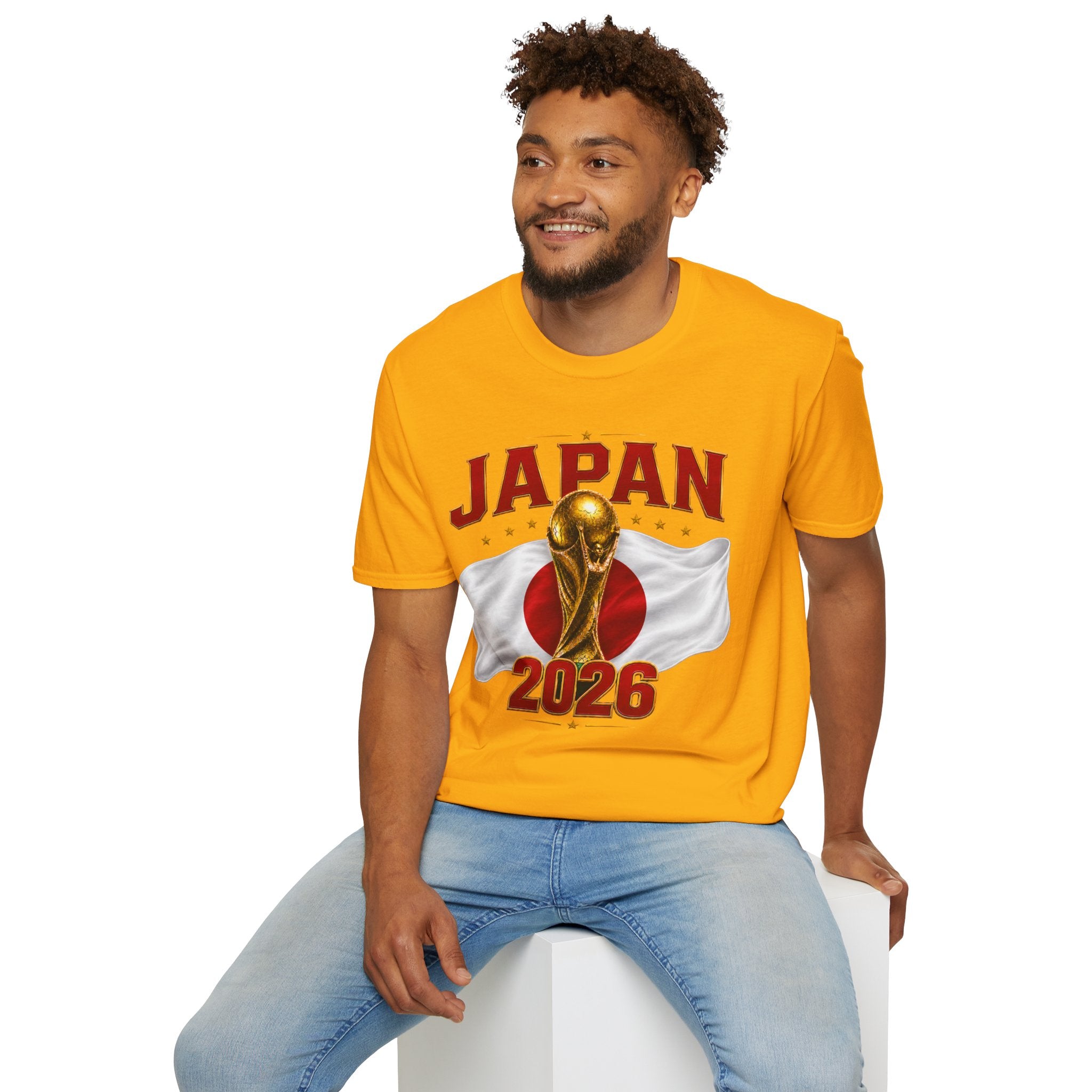 Japan 2026 World Cup T-Shirt — Golden Trophy Soccer Fan Tee