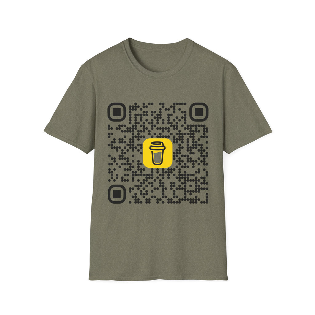 QR Code Coffee Tee — Scan-to-Order Coffee Shop T-Shirt