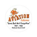 Aviation High School - Transparent Outdoor Stickers, Round, 1pcs