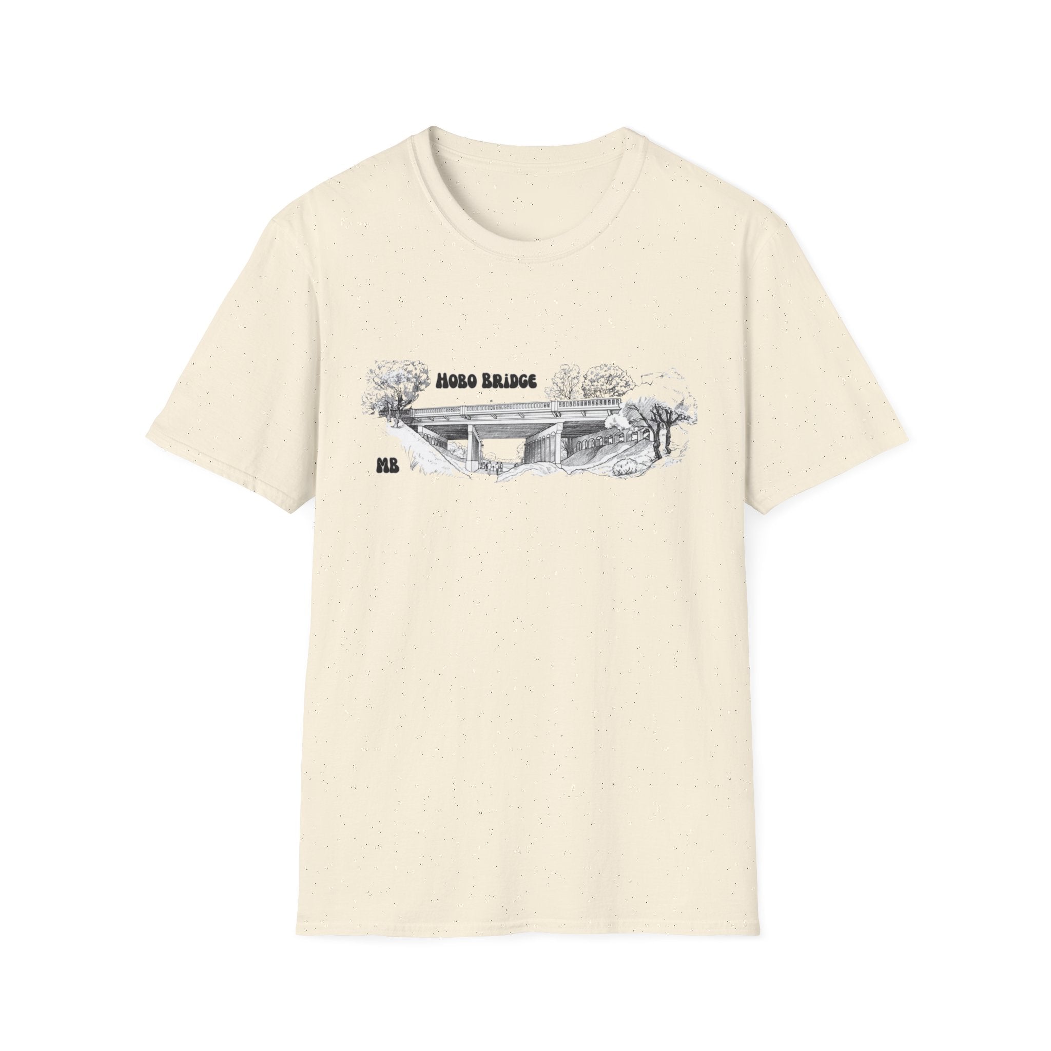 Hobo Bridge Manhattan Beach California Sketch T-Shirt | Hand-Drawn Bridge Illustration IYKYK