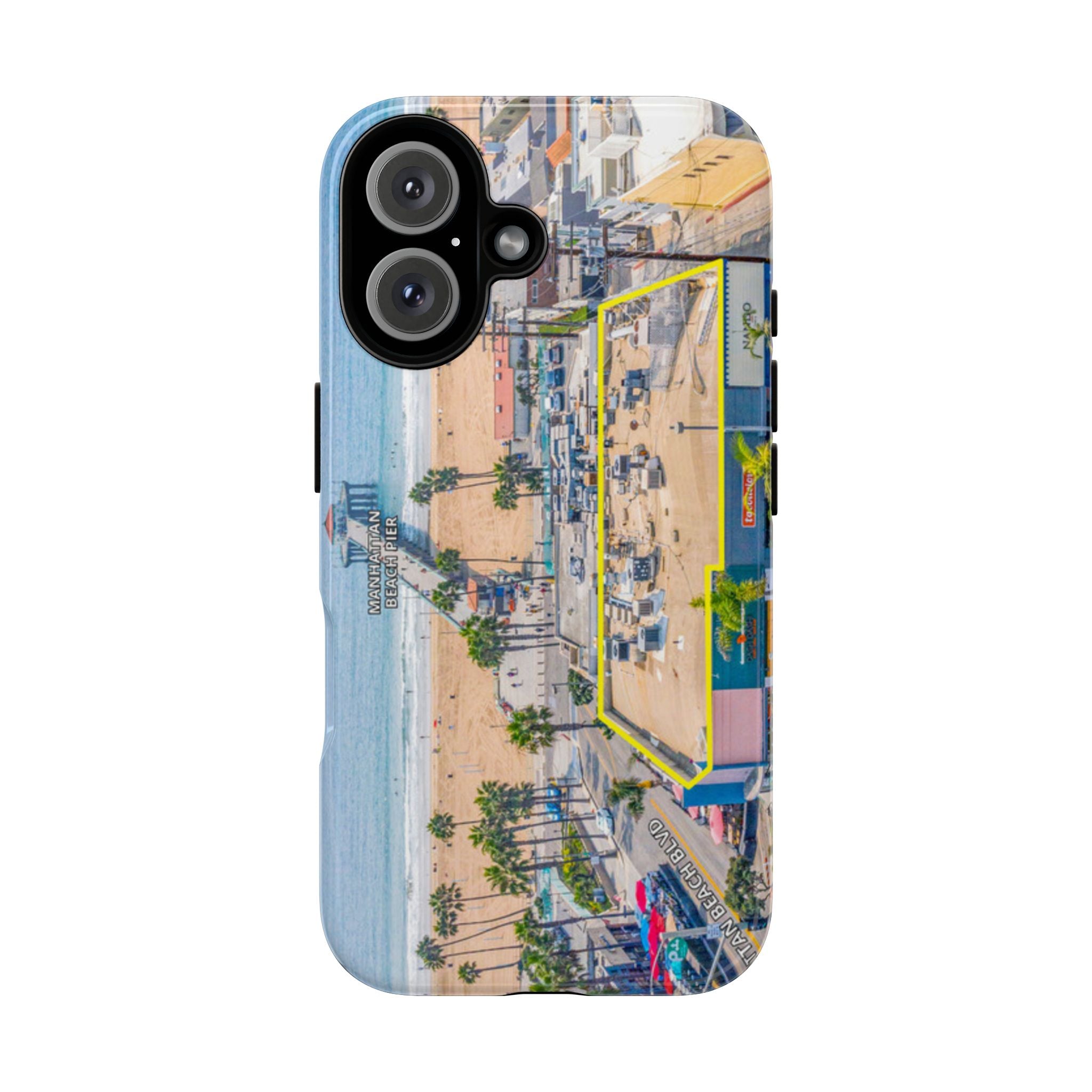 Phone Cases, Manhattan Beach California iPhone Samsung Google Tough Cases, Beach Lovers Gifts, Coastal Accessories, Ocean Phone Covers,