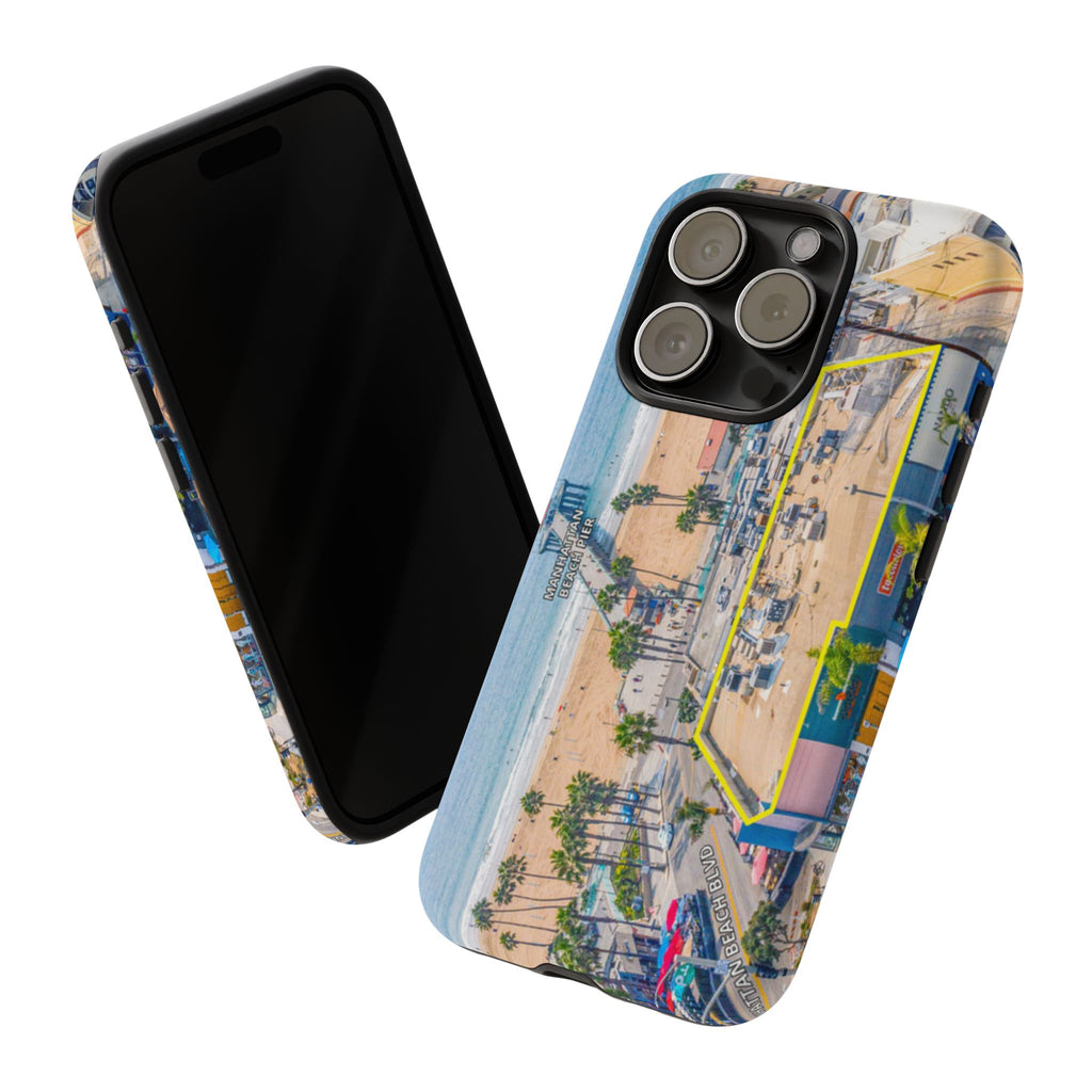 Phone Cases, Manhattan Beach California iPhone Samsung Google Tough Cases, Beach Lovers Gifts, Coastal Accessories, Ocean Phone Covers,