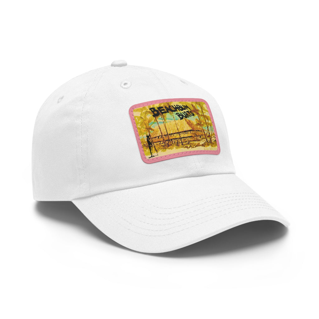 Beach Bum Burts Redondo Beach California - Beach Vibes Mom and Dad Hat, Relaxed Fit Cap, Gift for Dad, Casual Summer Hat