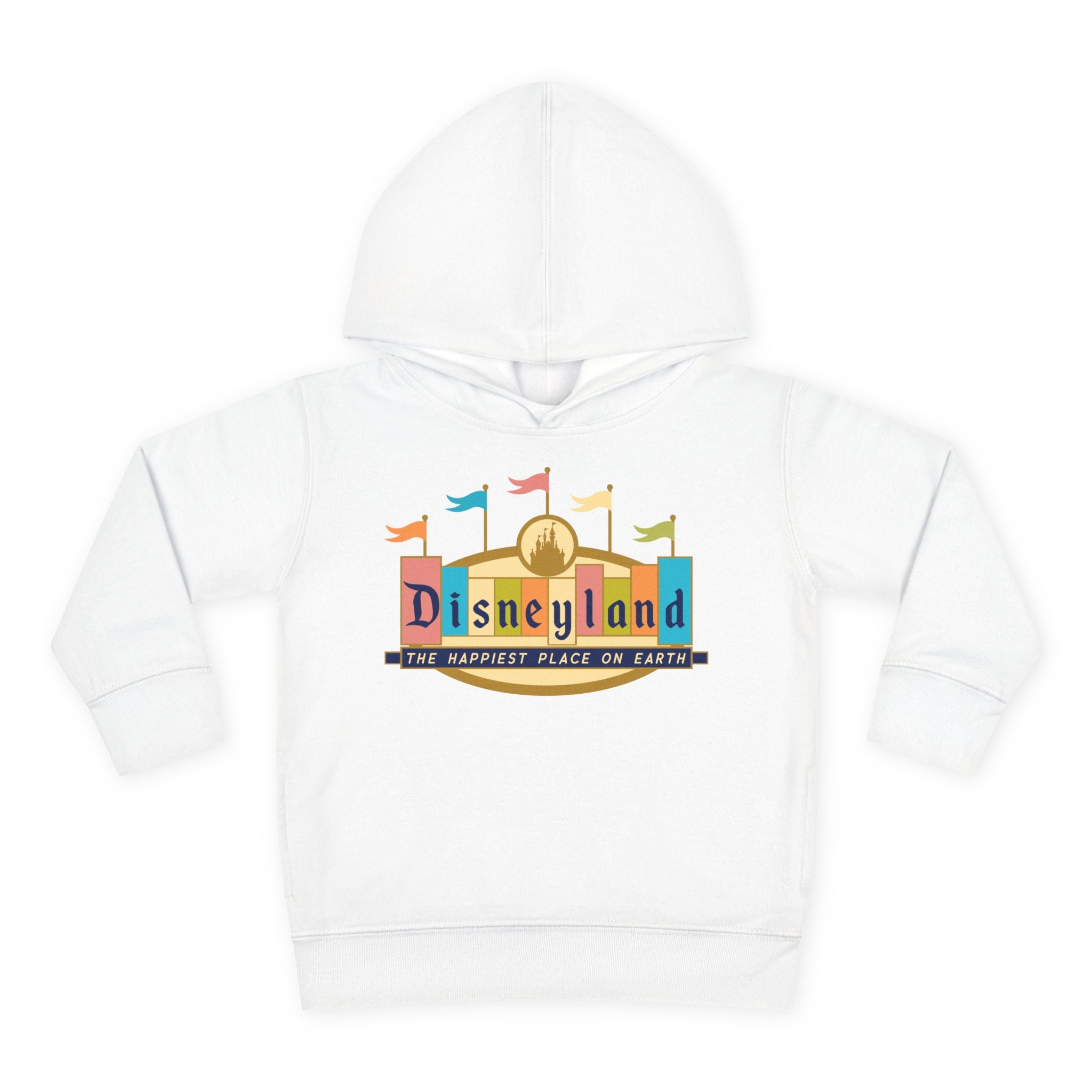 Disneyland way Back Machine Retro Logo Toddler Hoodie | Kids Pullover