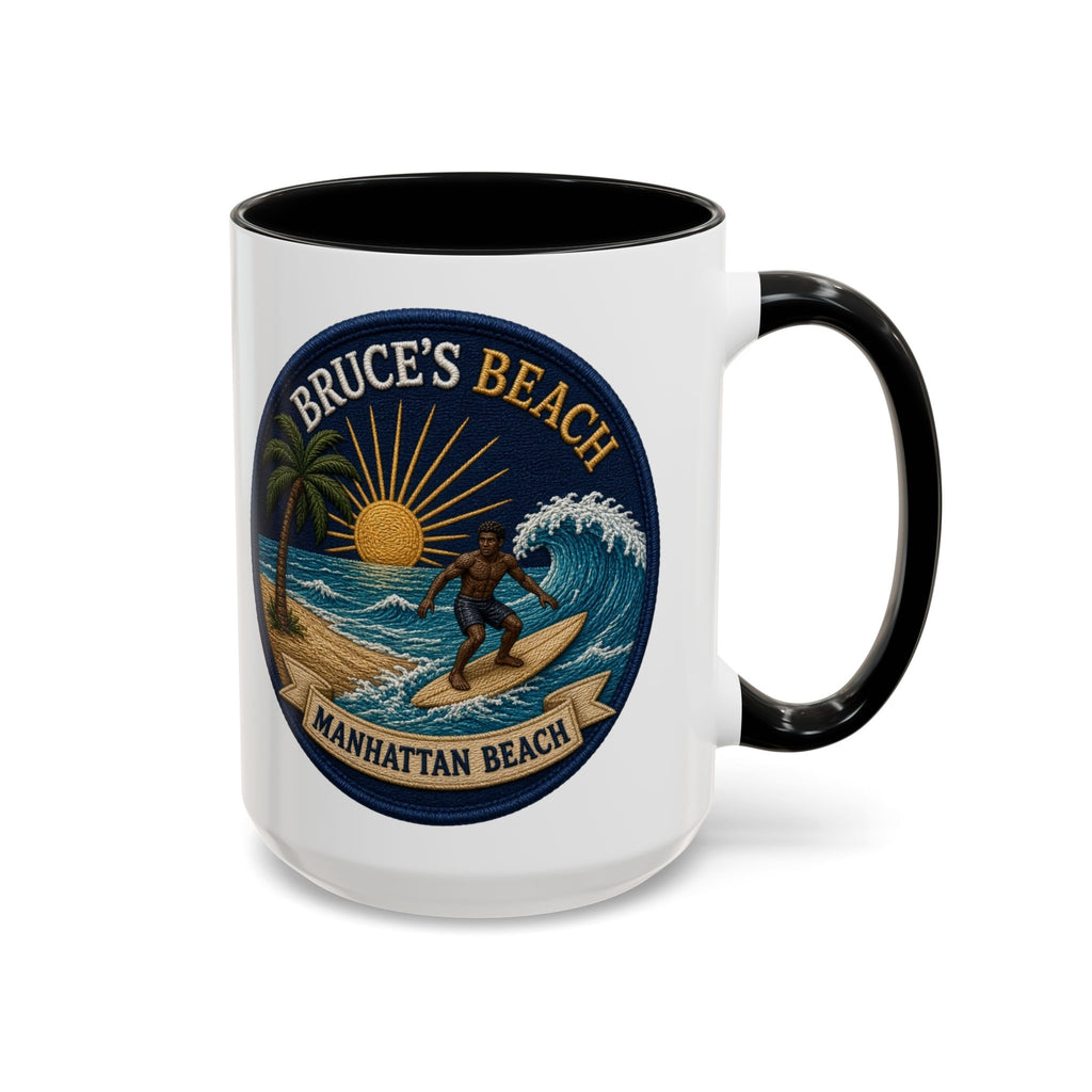 Bruce's Beach Manhattan Beach Surf Mug – Accent Coffee Cup (11/15oz)