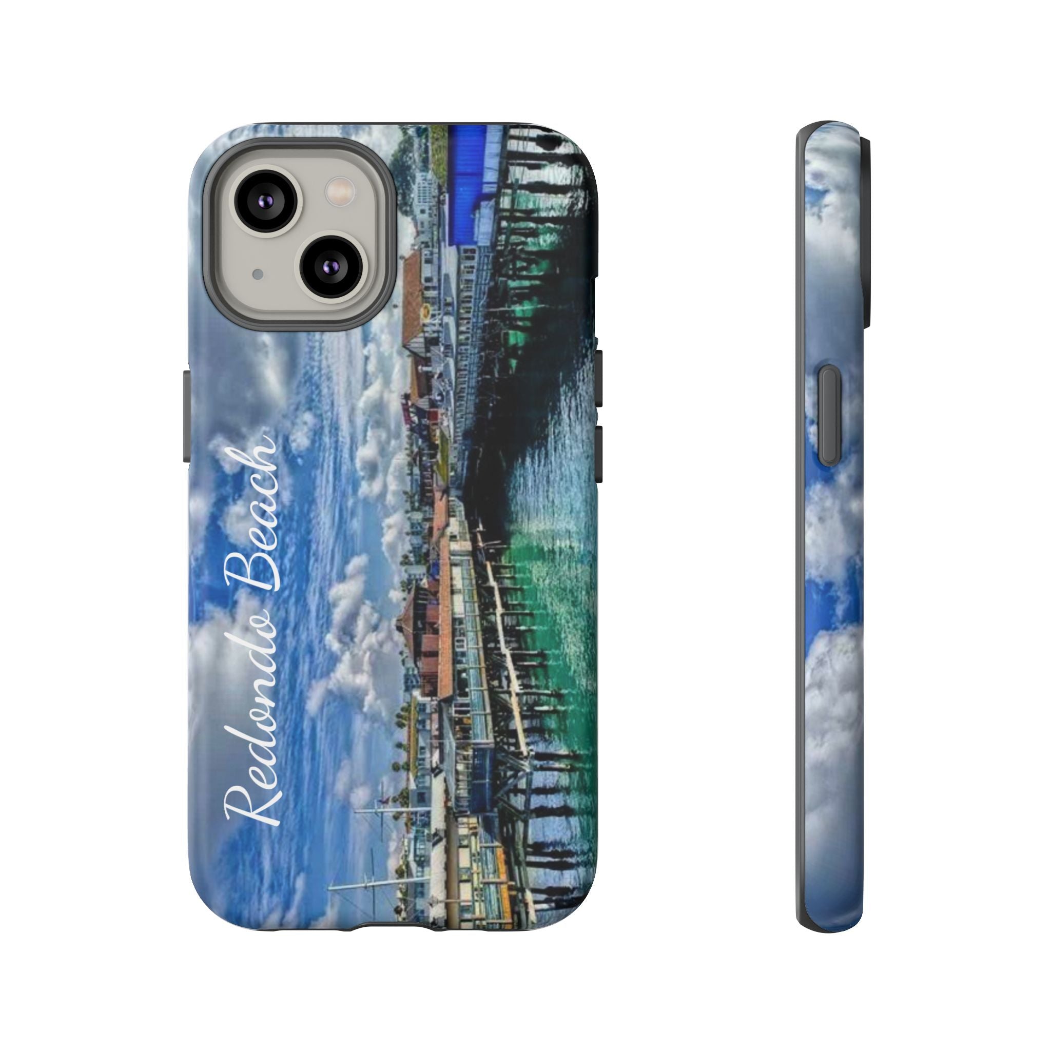Phone Cases, Redondo Beach California King Harbor Design, Protective Covers, iPhone Accessories, Samsung Accessories, Gift for Travelers