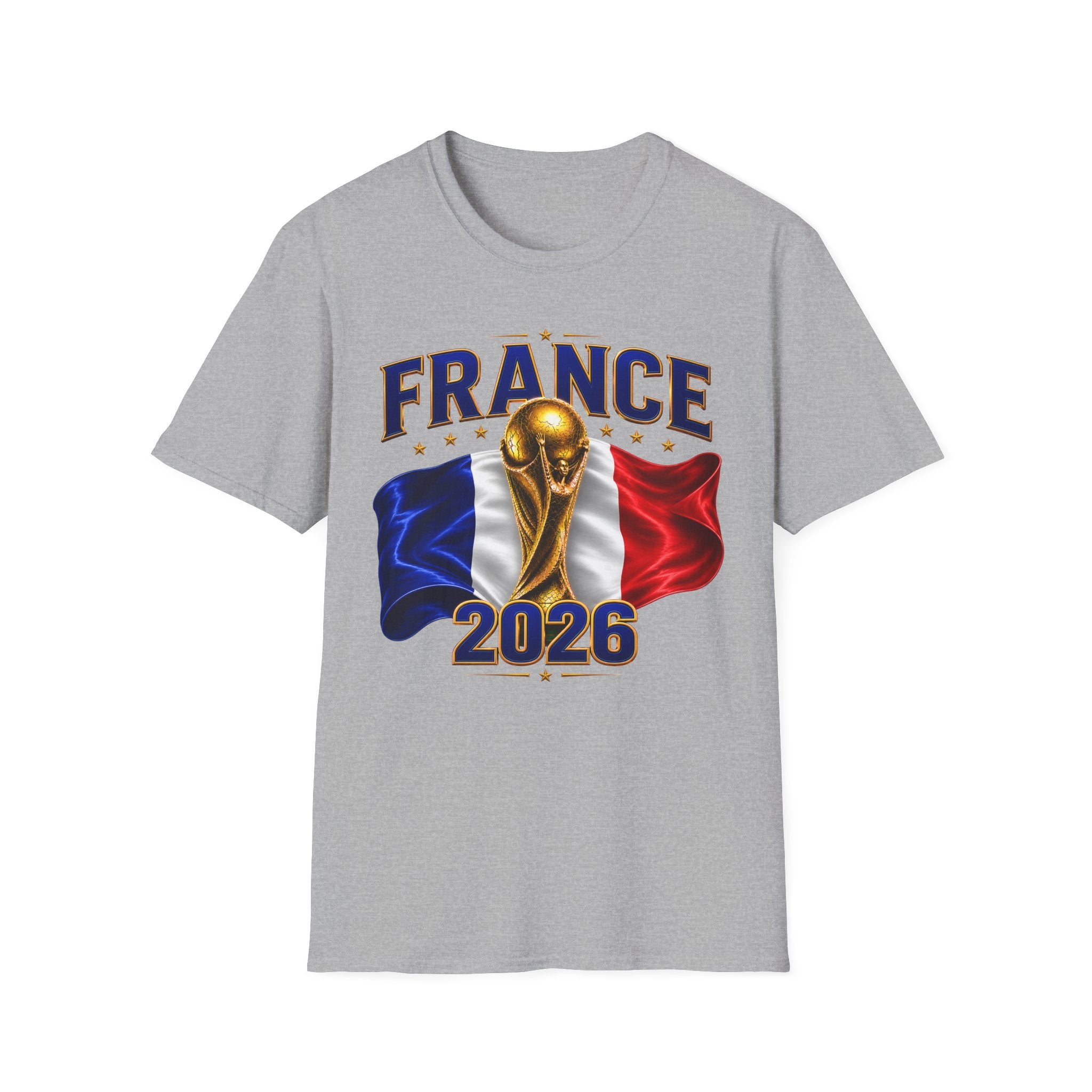 France World Cup 2026 T-Shirt — French Flag & Trophy Soccer Tee