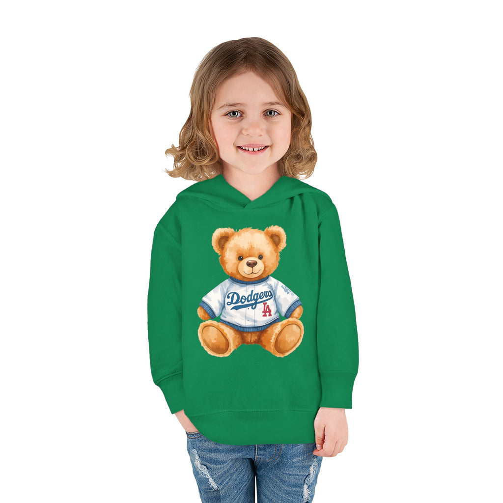 Teddy Bear in Jersey Hoodie | Toddler Pullover Fleece