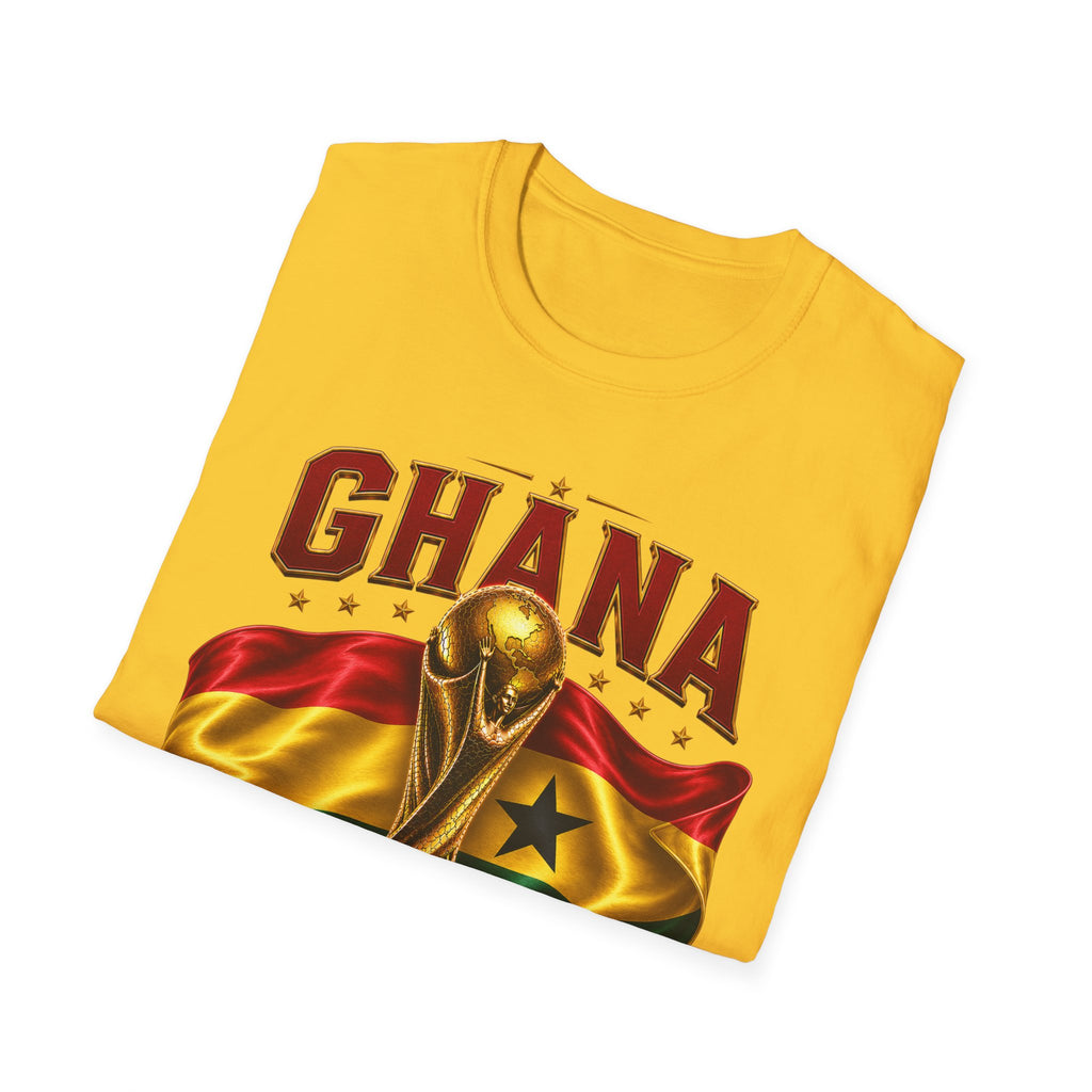 Ghana 2026 World Cup T-Shirt — Flag & Trophy Football Fan Tee