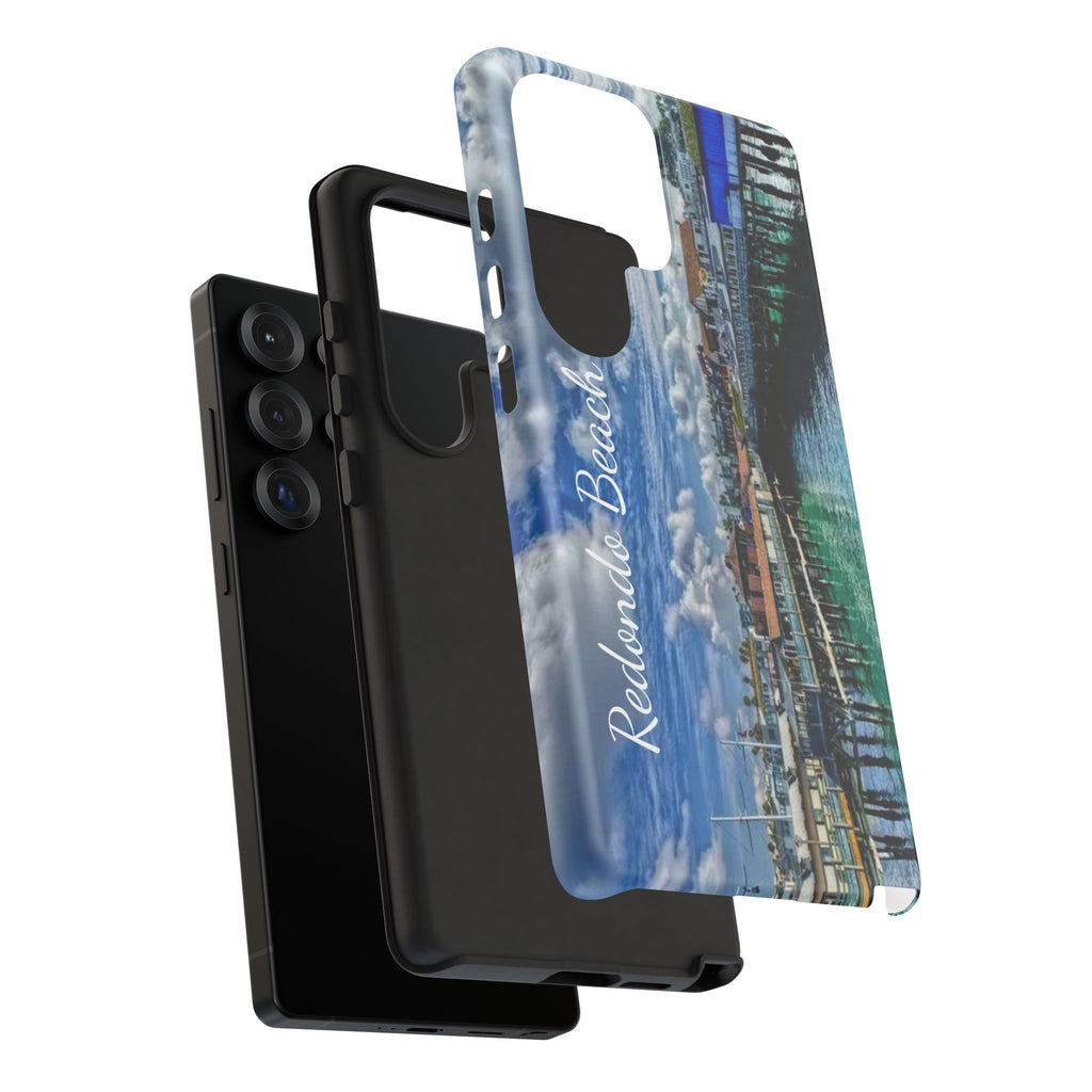Phone Cases, Redondo Beach California King Harbor Design, Protective Covers, iPhone Accessories, Samsung Accessories, Gift for Travelers