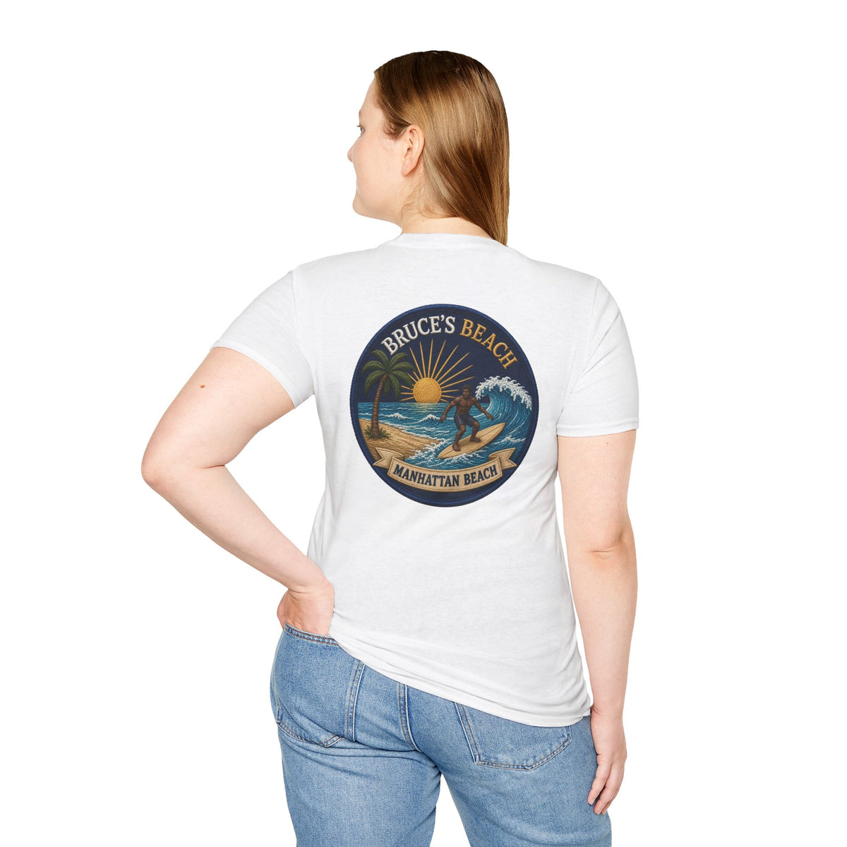 Bruce's Beach Manhattan Beach Surf Patch T-Shirt
