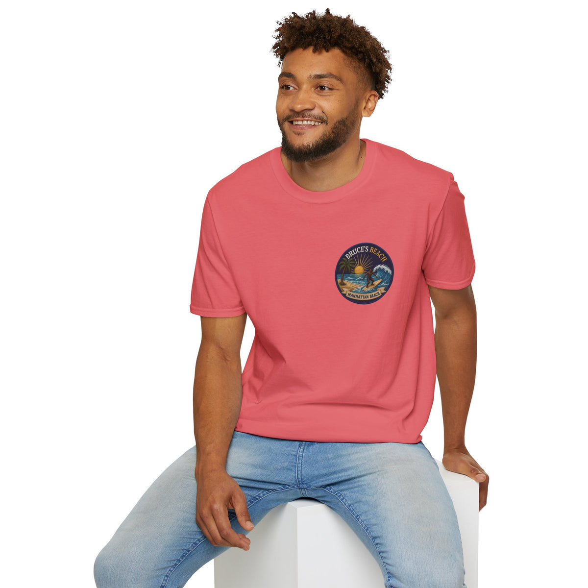 Bruce's Beach Manhattan Beach Surf Patch T-Shirt
