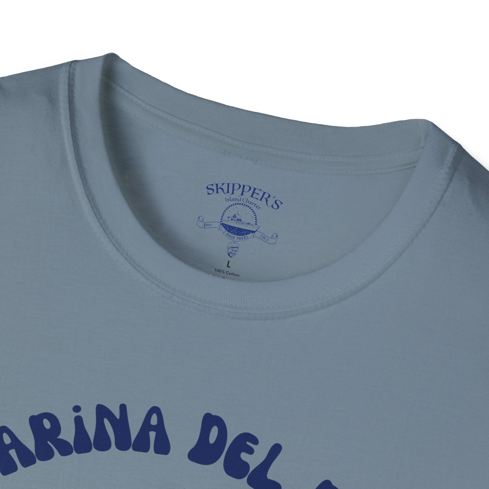 Marina Del Rey Ship Wheel logo T-Shirt | SS Minnow Island Charters, 3 Hour Tours
