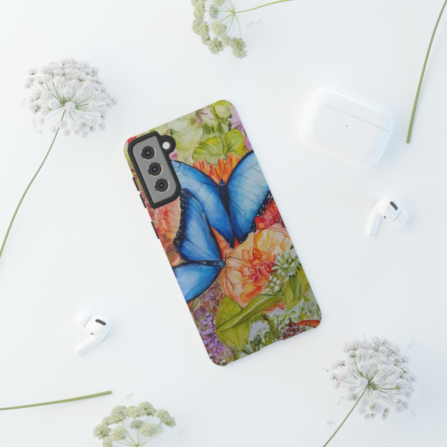 California Blue Butterfly - All IPhone and Samsung Tough Cases