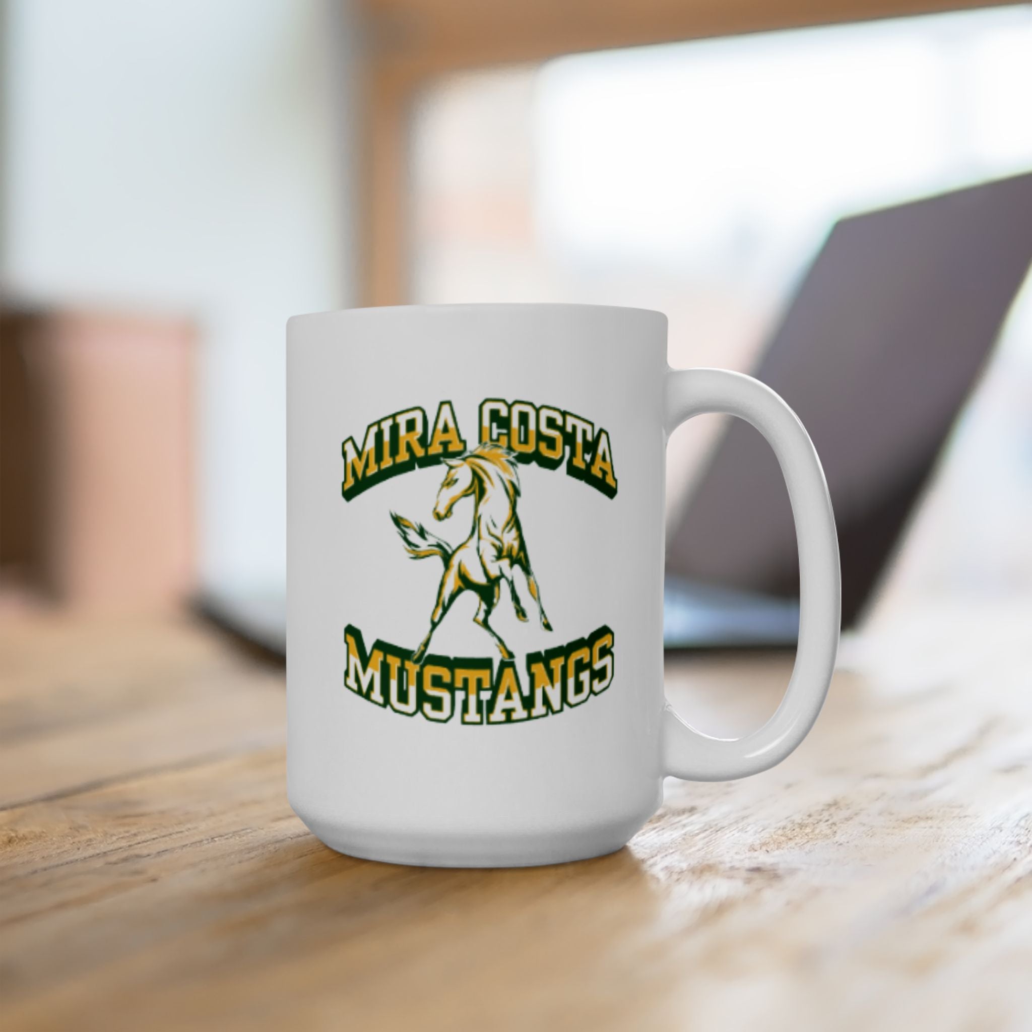 Mira Costa High School Mustangs Manhattan Beach Ceramic Mug 15oz