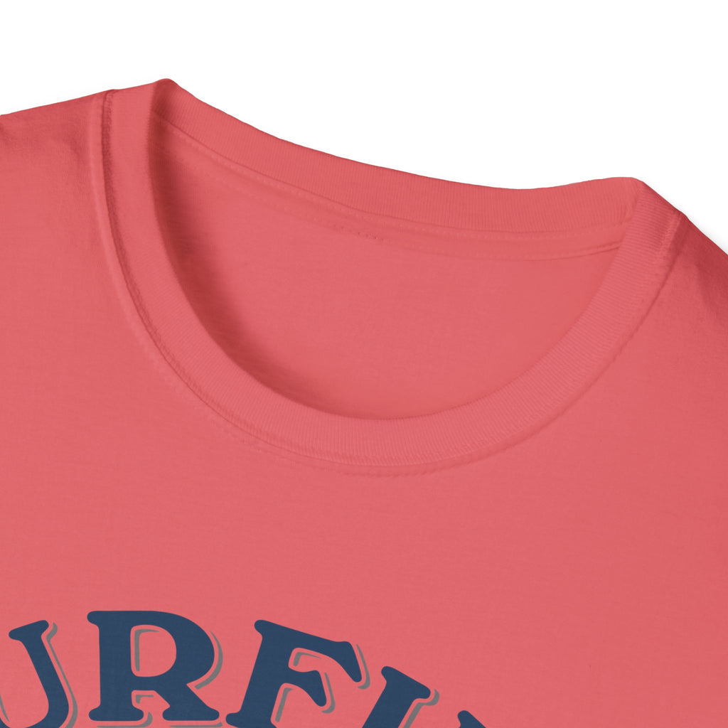 Surfing Makes Me Happy T-Shirt | Retro Sunset Surfer Graphic