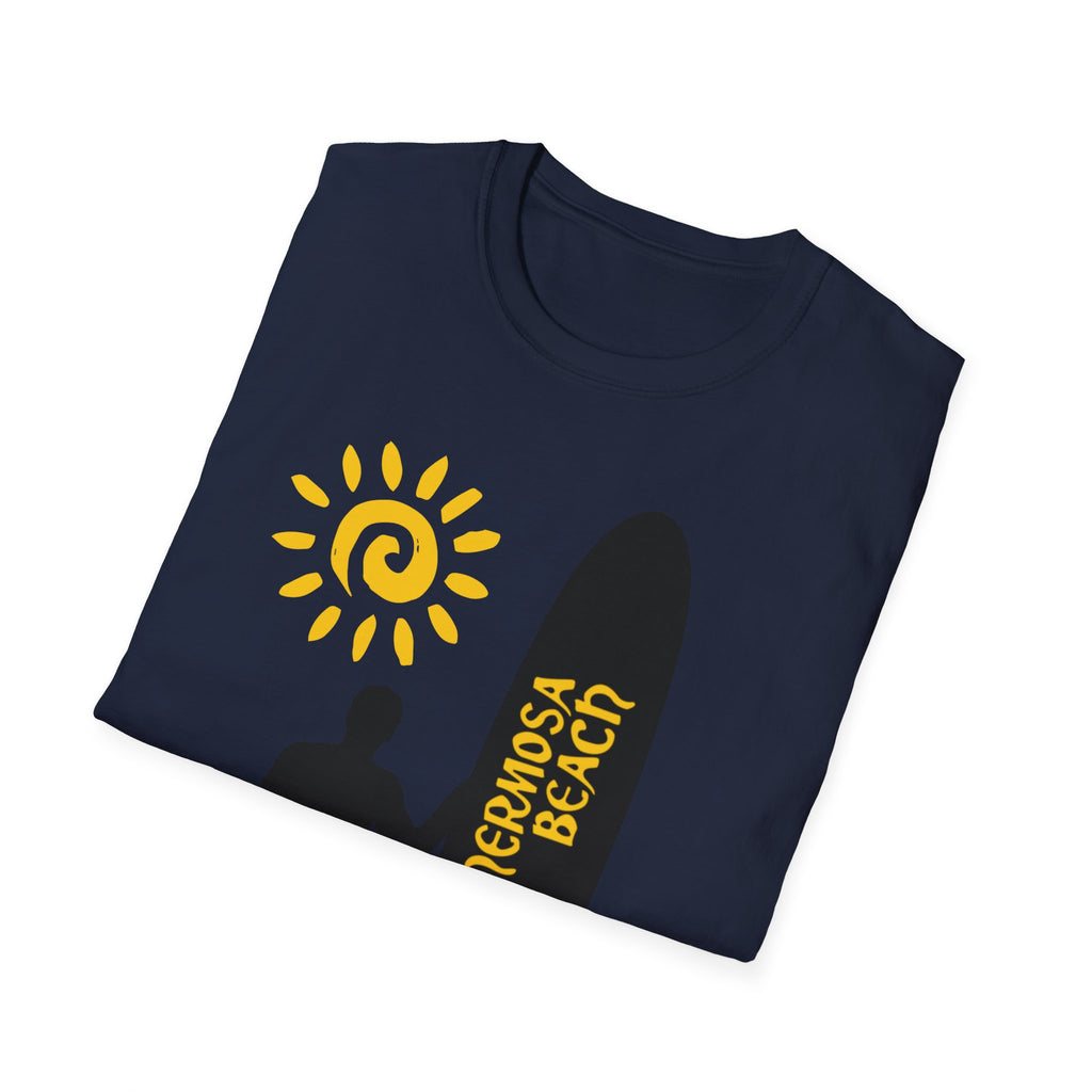 Hermosa Beach Long Board Unisex Softstyle T-Shirt