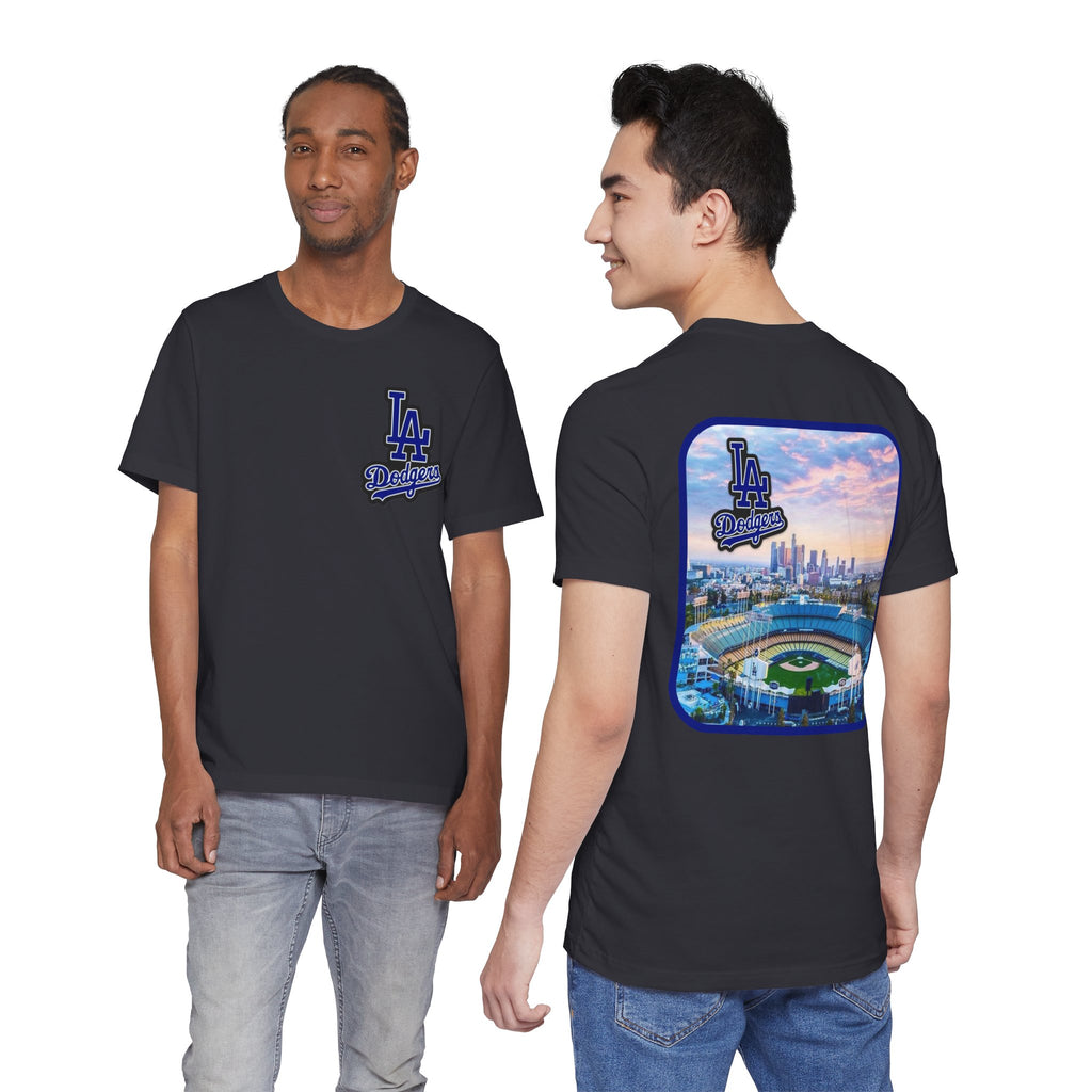Los Angeles (Front and Back Printing) Mens Womans Jersey Short Sleeve Tee