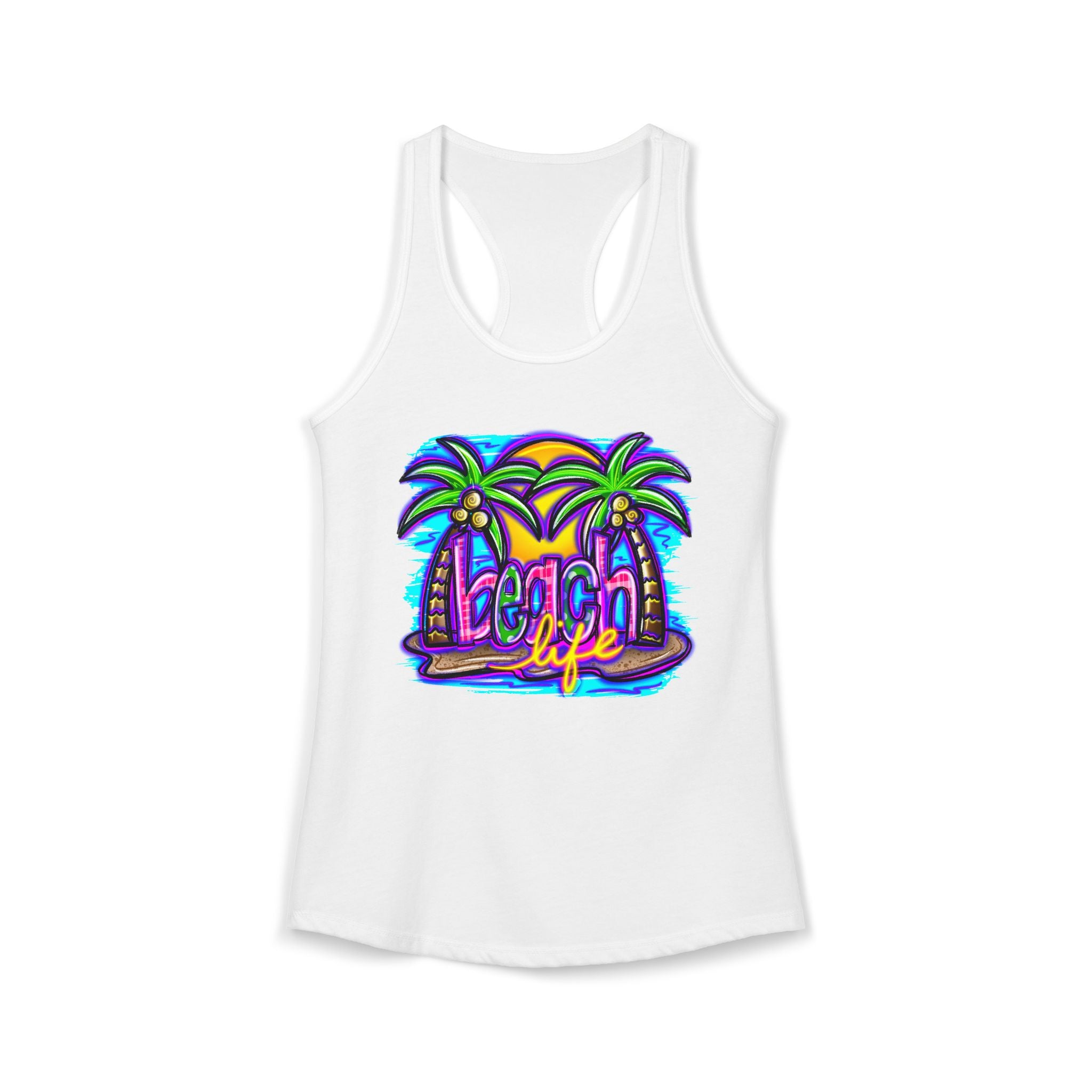 Beach Life Racerback Tank — Women's Beachy Summer Tank Top