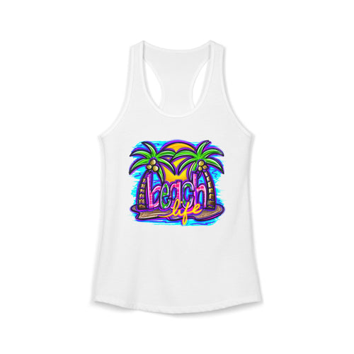 Beach Life Racerback Tank — Women's Beachy Summer Tank Top