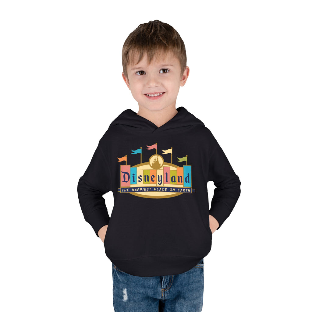 Disneyland way Back Machine Retro Logo Toddler Hoodie | Kids Pullover