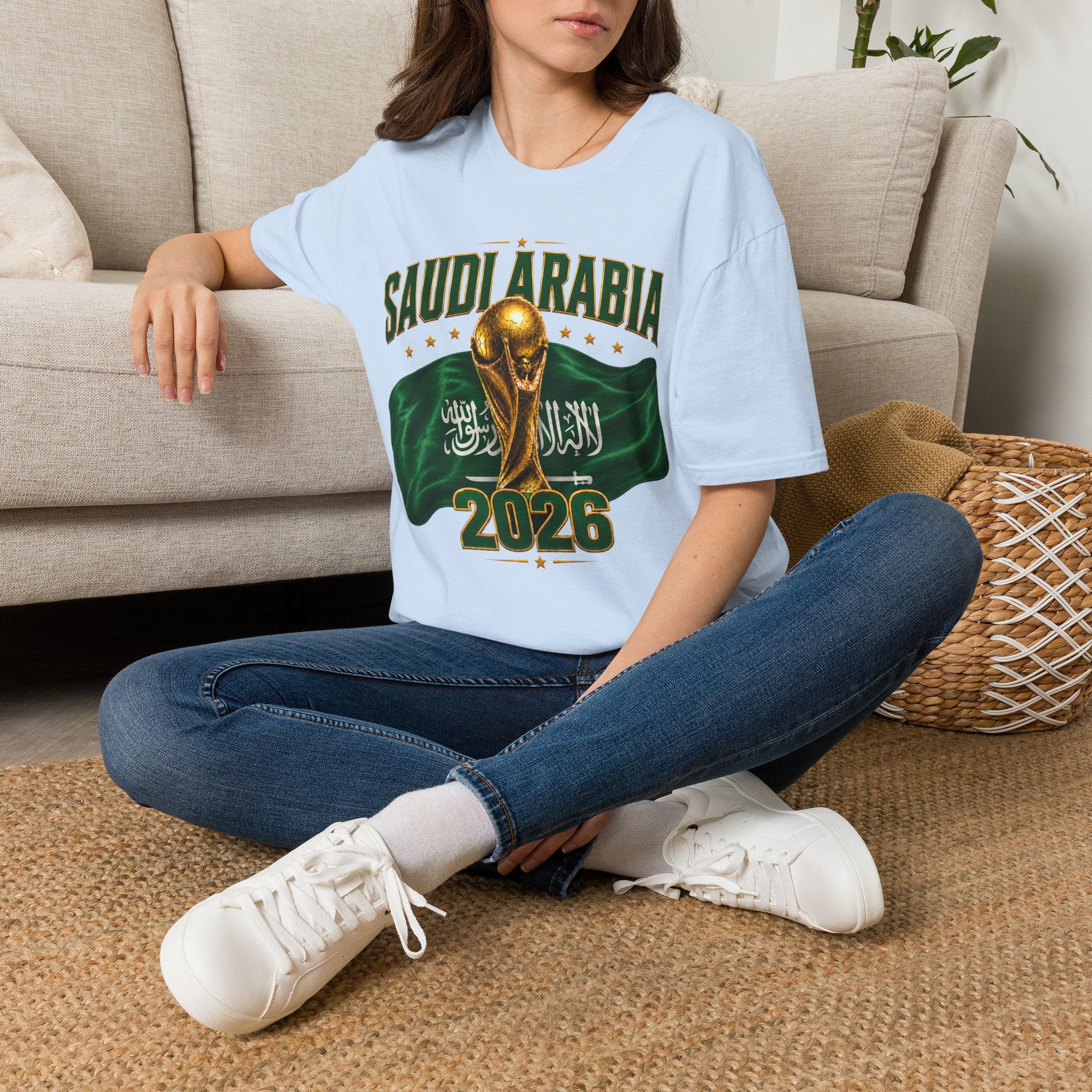 Saudi Arabia 2026 World Cup T-Shirt – Soccer Champion Trophy Design