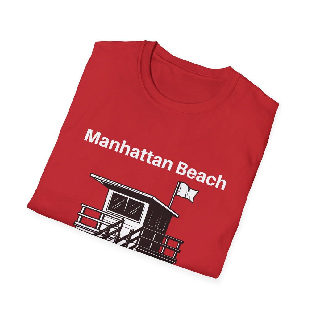 Manhattan Beach Lifeguard Station Men's and Woman's Softstyle T-Shirt