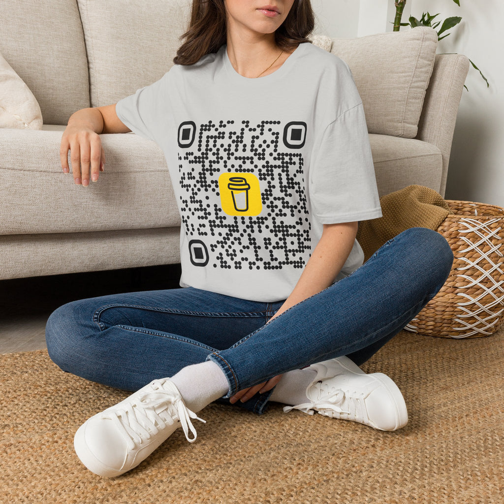 QR Code Coffee Tee — Scan-to-Order Coffee Shop T-Shirt