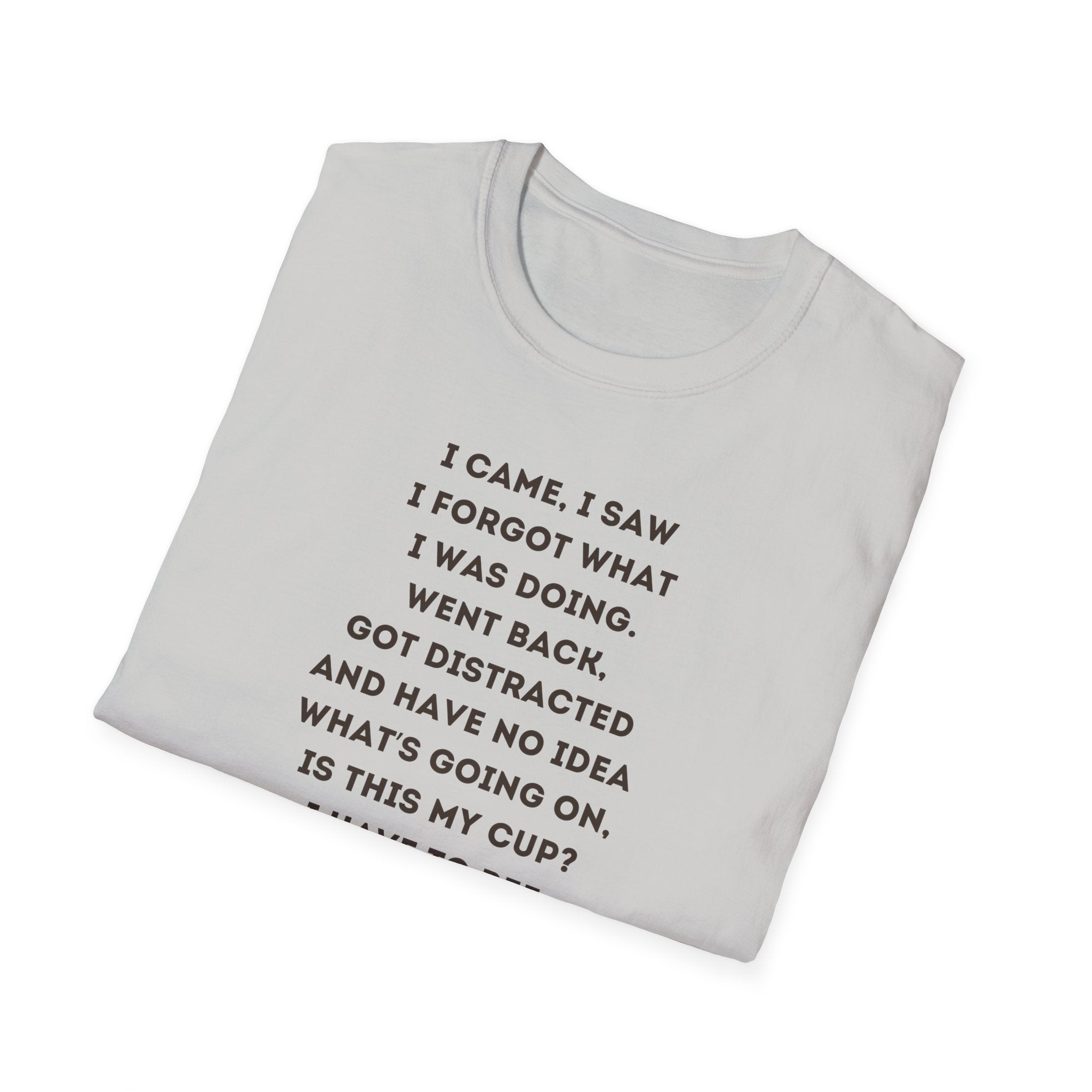Funny Forgetful Grandpa Quote T-Shirt | Retro Grandpa I Got to Pee Illustration
